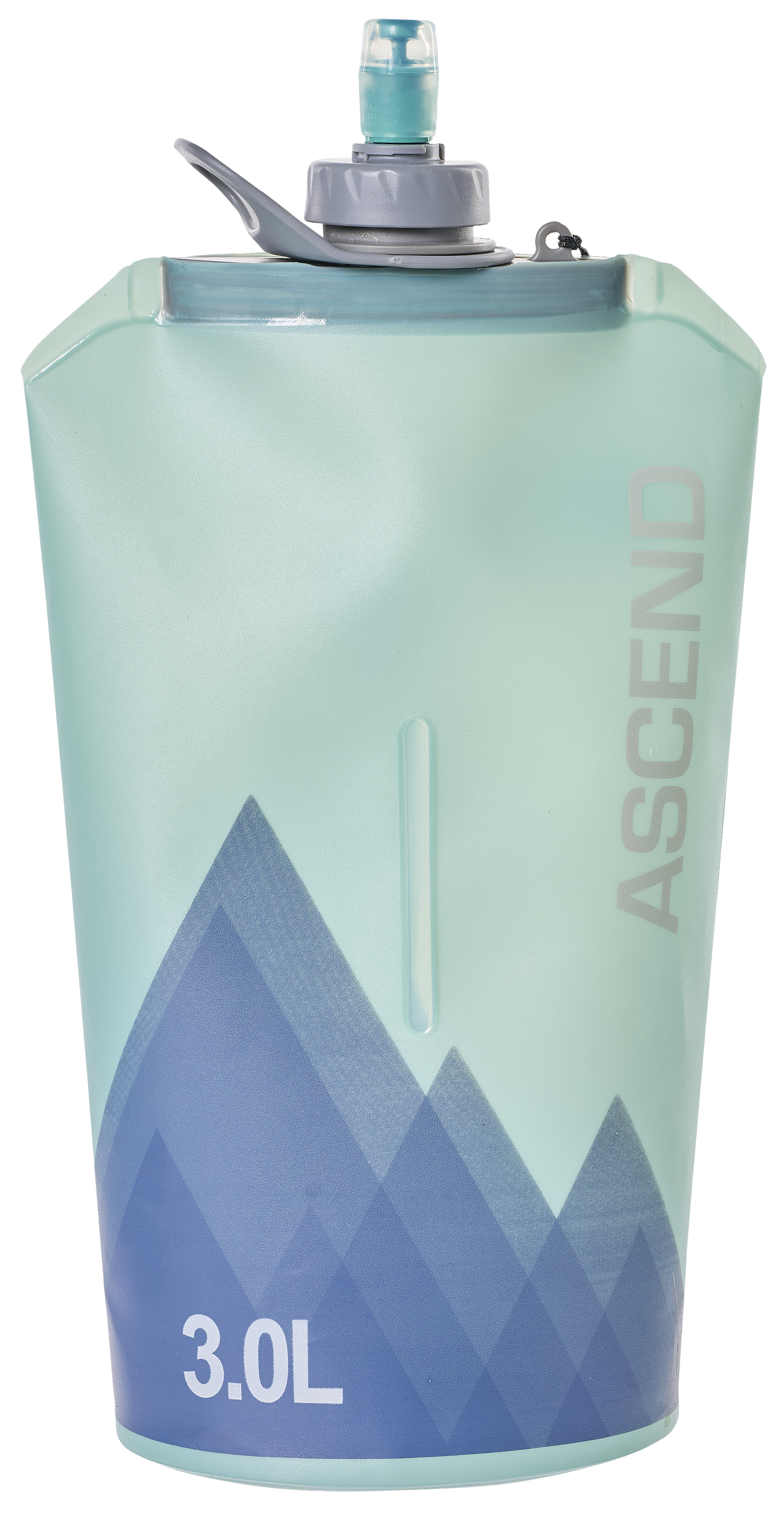 Image of Ascend Collapsible Water Bottle - Light Green/Blue - 3L