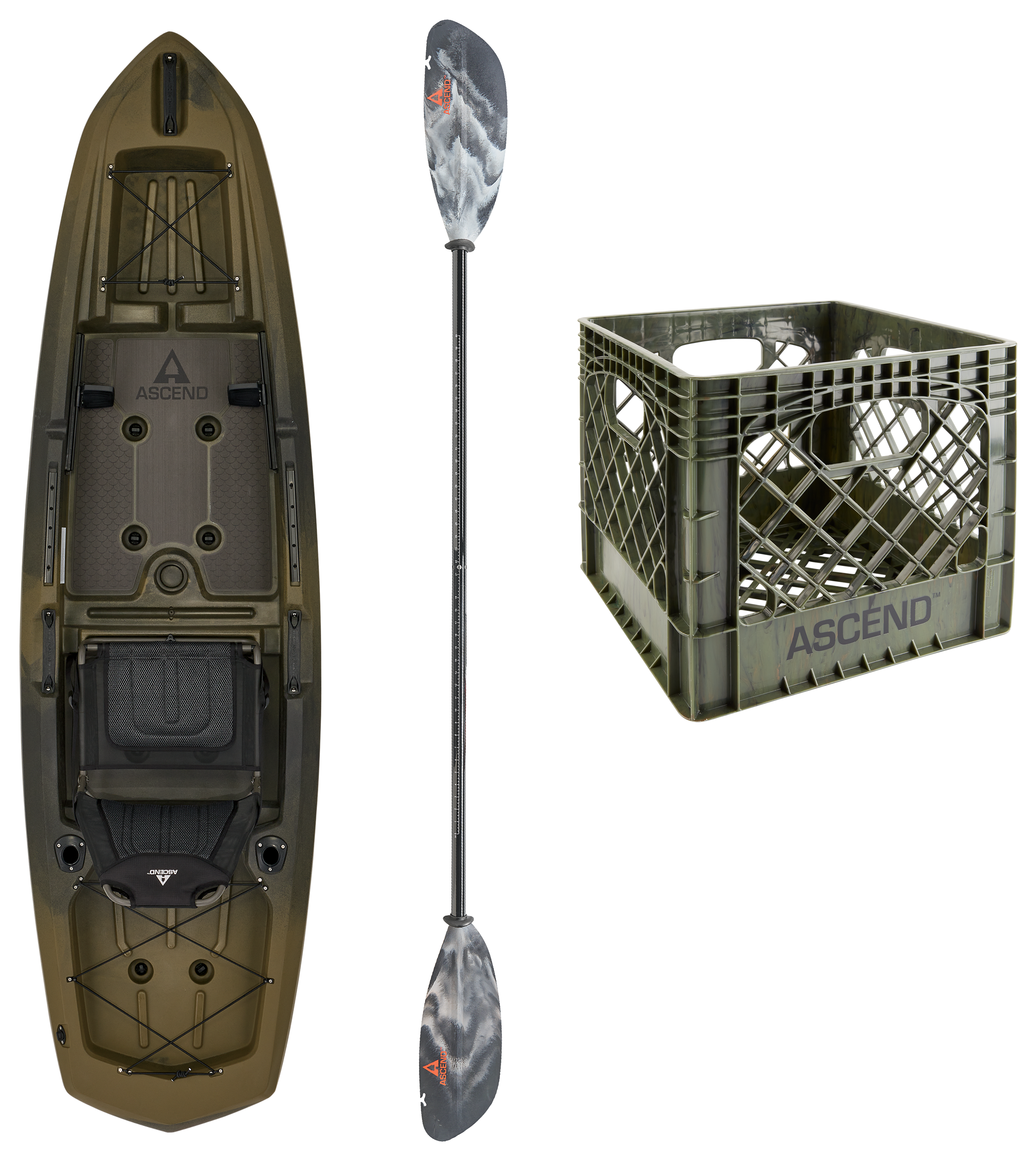 Image of Ascend Path 10 Kayak Fishing Package - OG Camo
