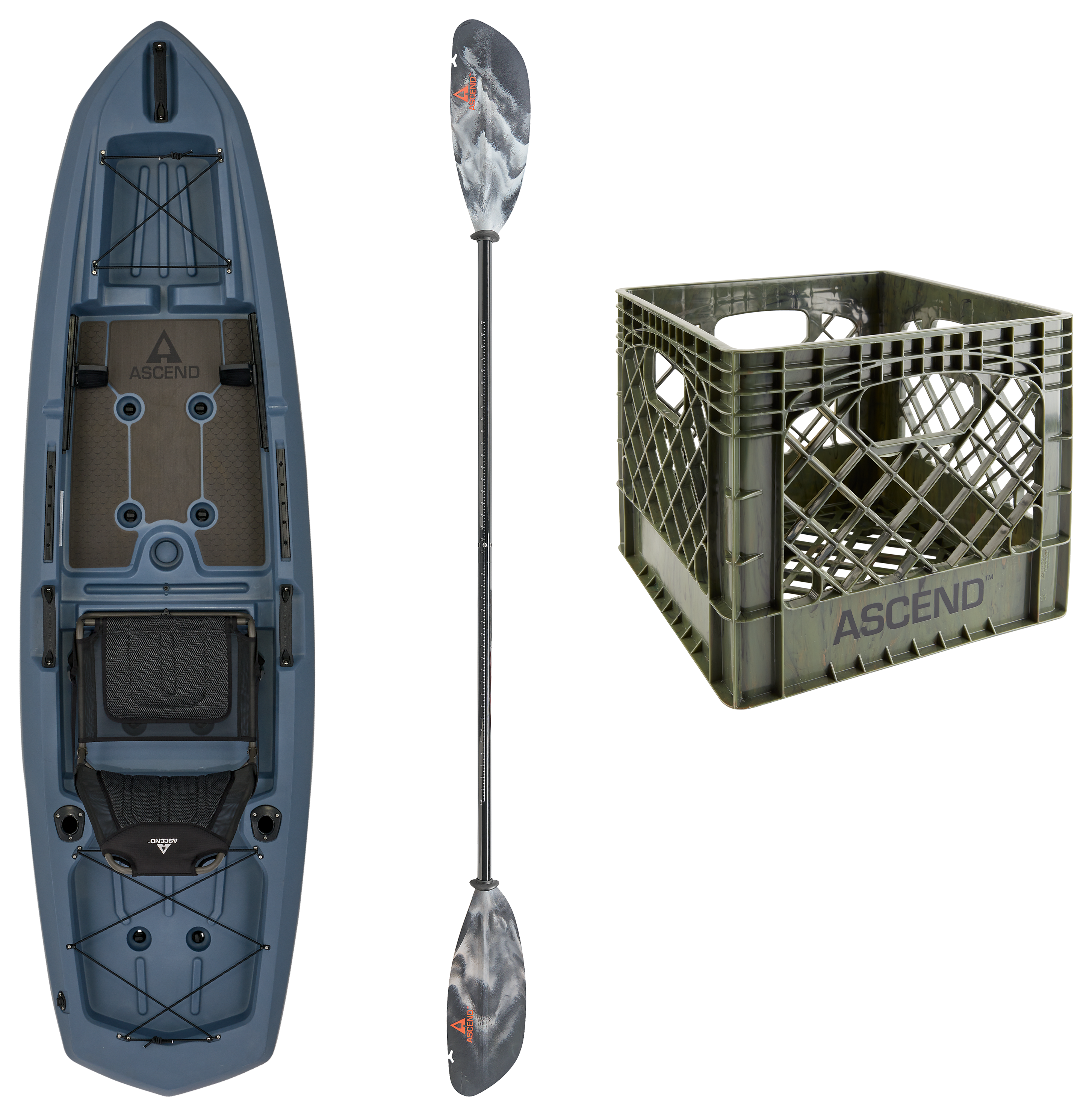 Image of Ascend Path 10 Kayak Fishing Package - Slate