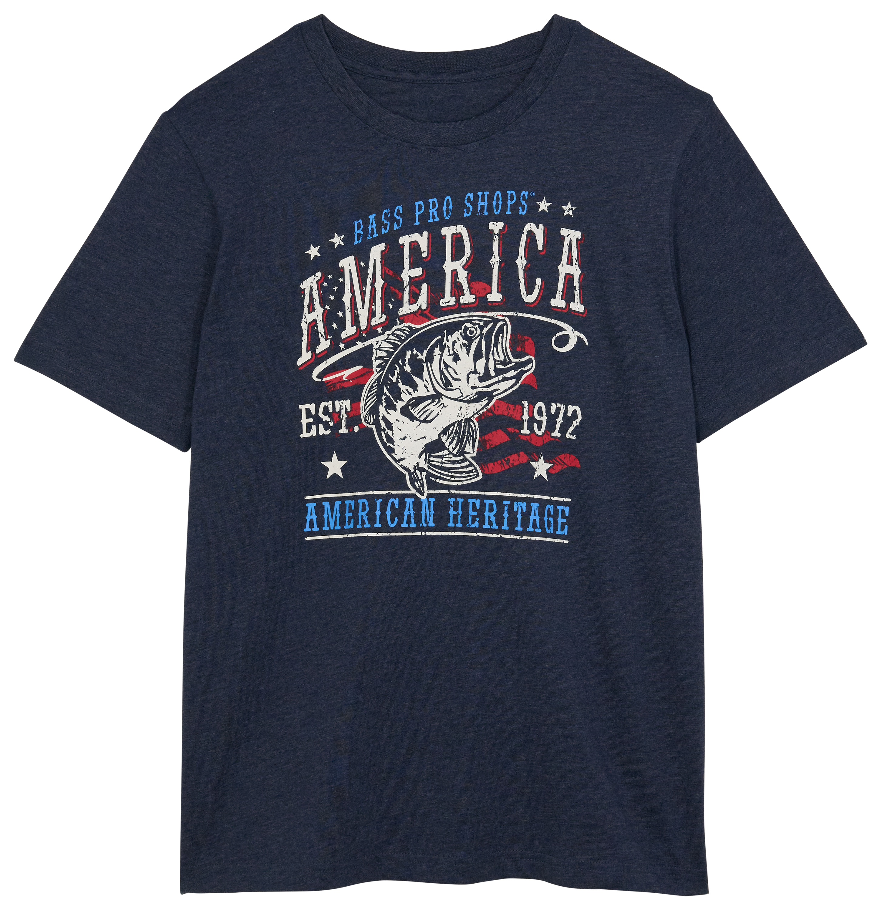 Image of Bass Pro Shops Flag Logo Short-Sleeve T-Shirt for Toddlers - Navy