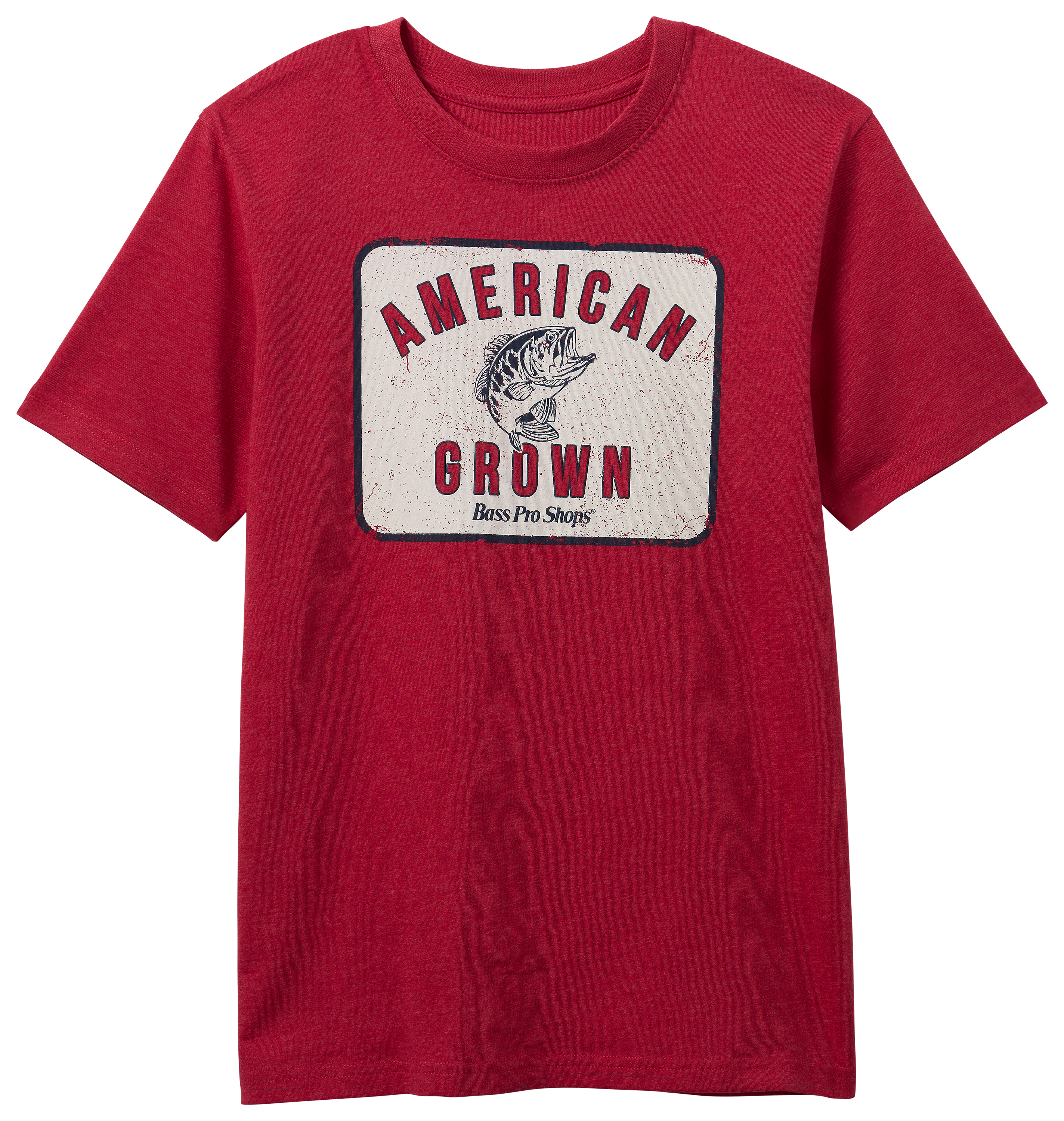 Image of Bass Pro Shops Flag Logo Short-Sleeve T-Shirt for Kids - Red
