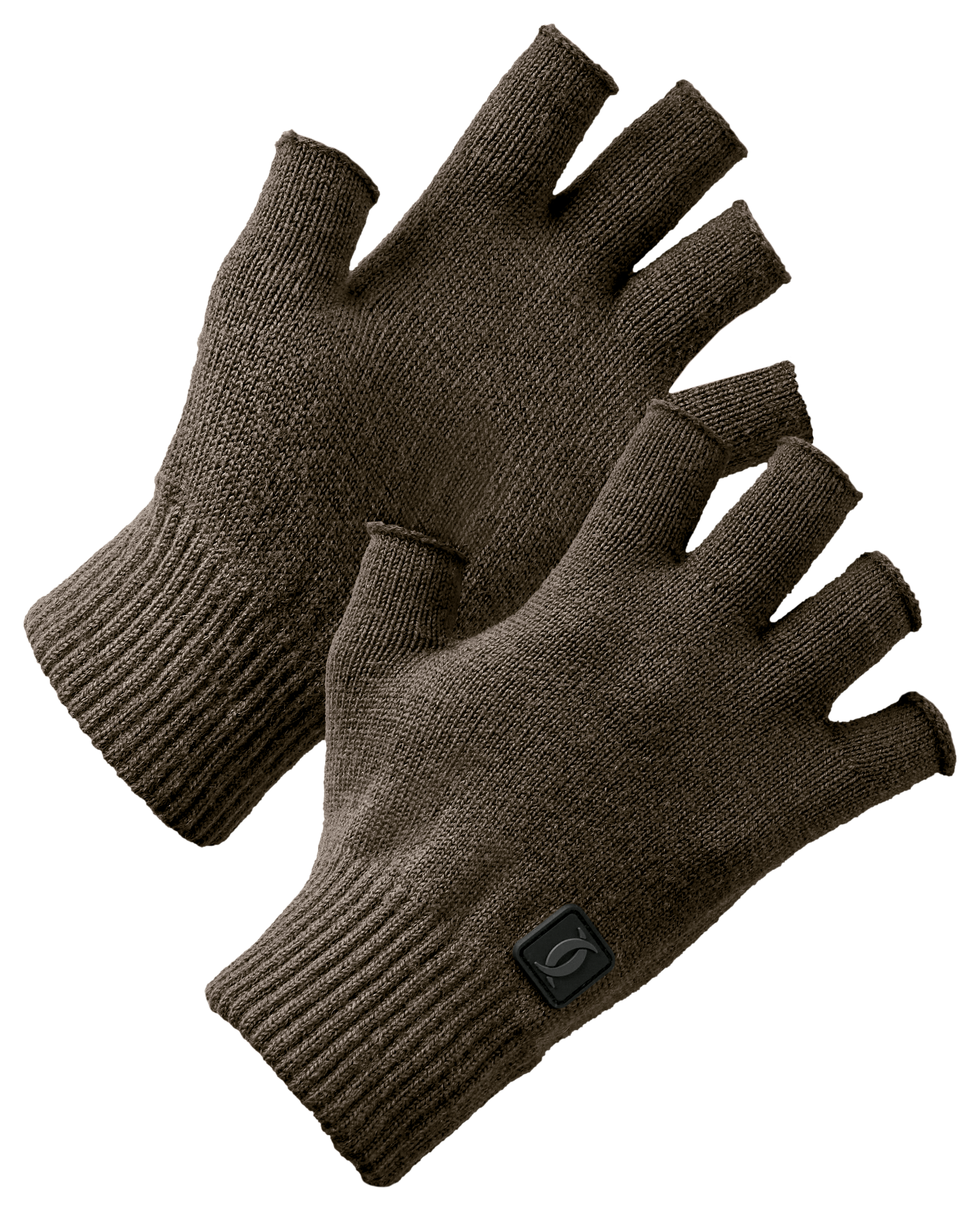 Image of Cabela's Instinct Wool Fingerless Gloves - Major Brown