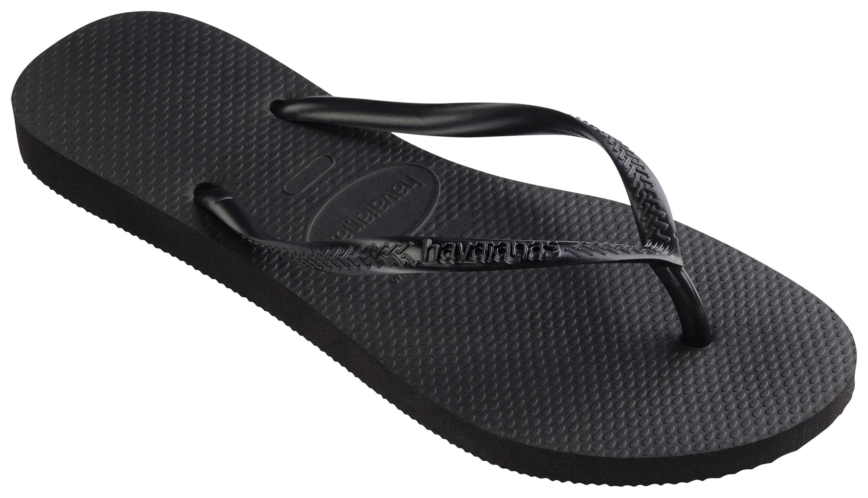 Image of Havaianas Slim Flip Flop Sandals for Women - Black
