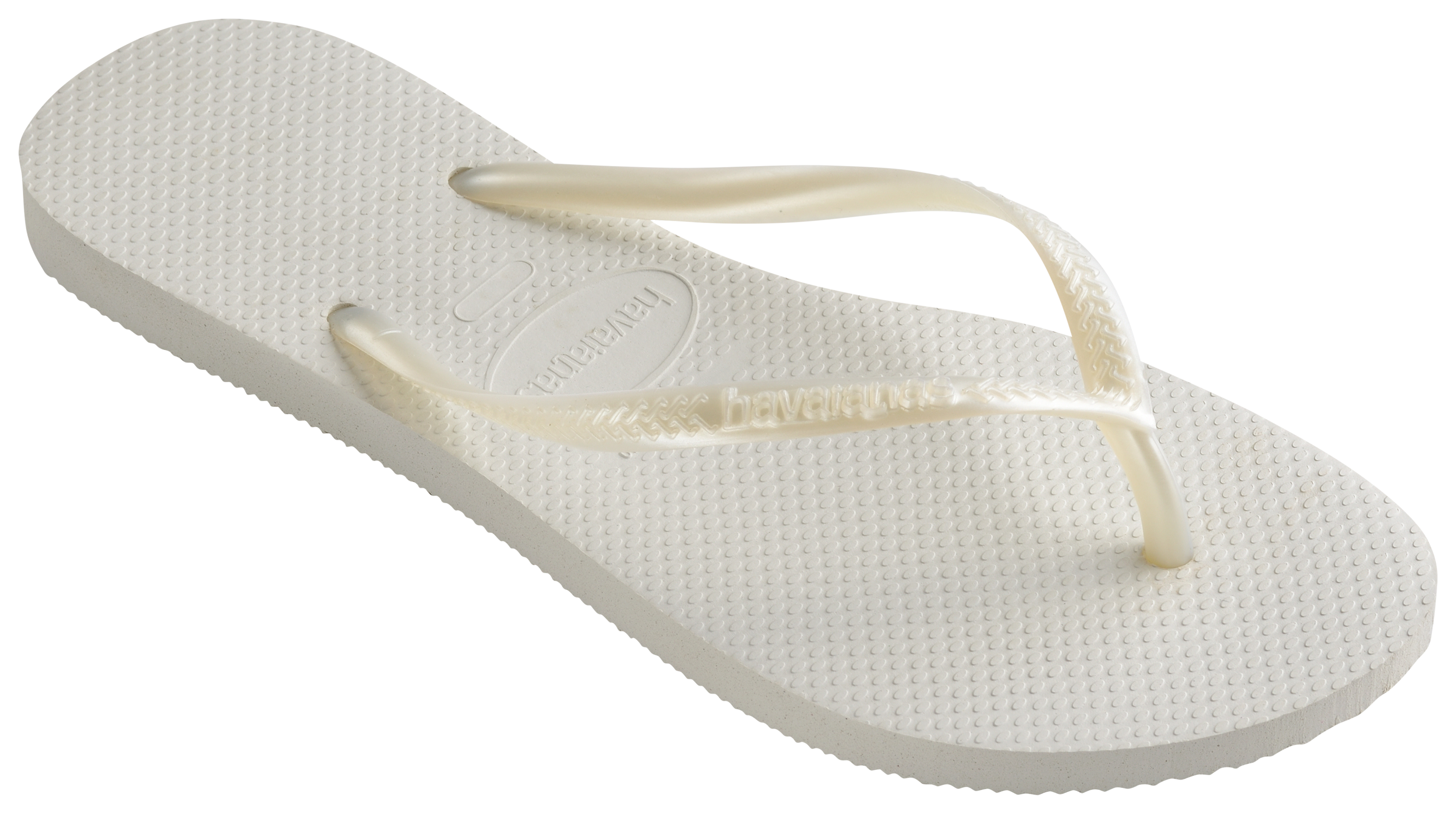 Image of Havaianas Slim Flip Flop Sandals for Women - White