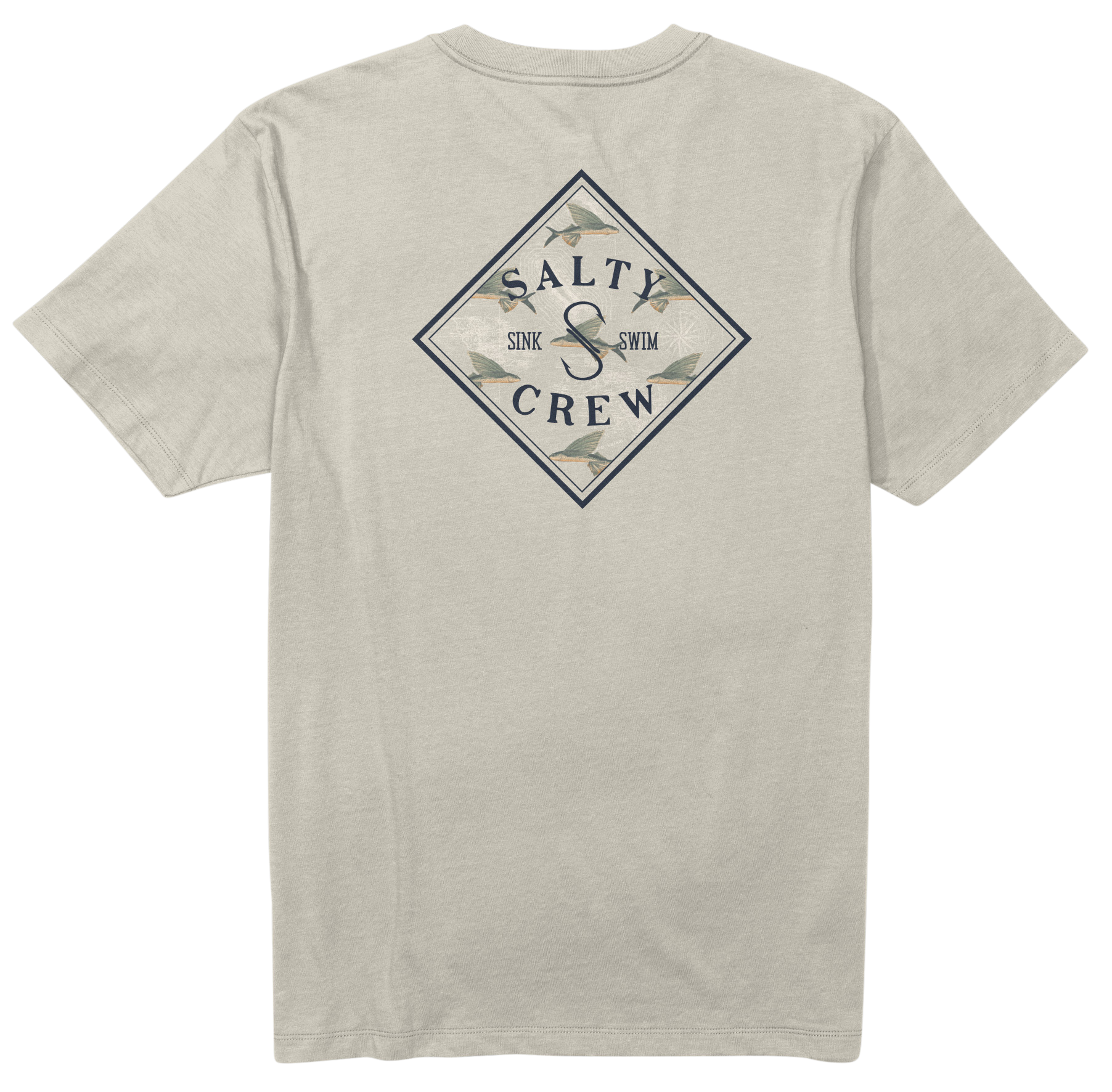 Image of Salty Crew Tippet Fill Flying Fish Short-Sleeve T-Shirt - Bone
