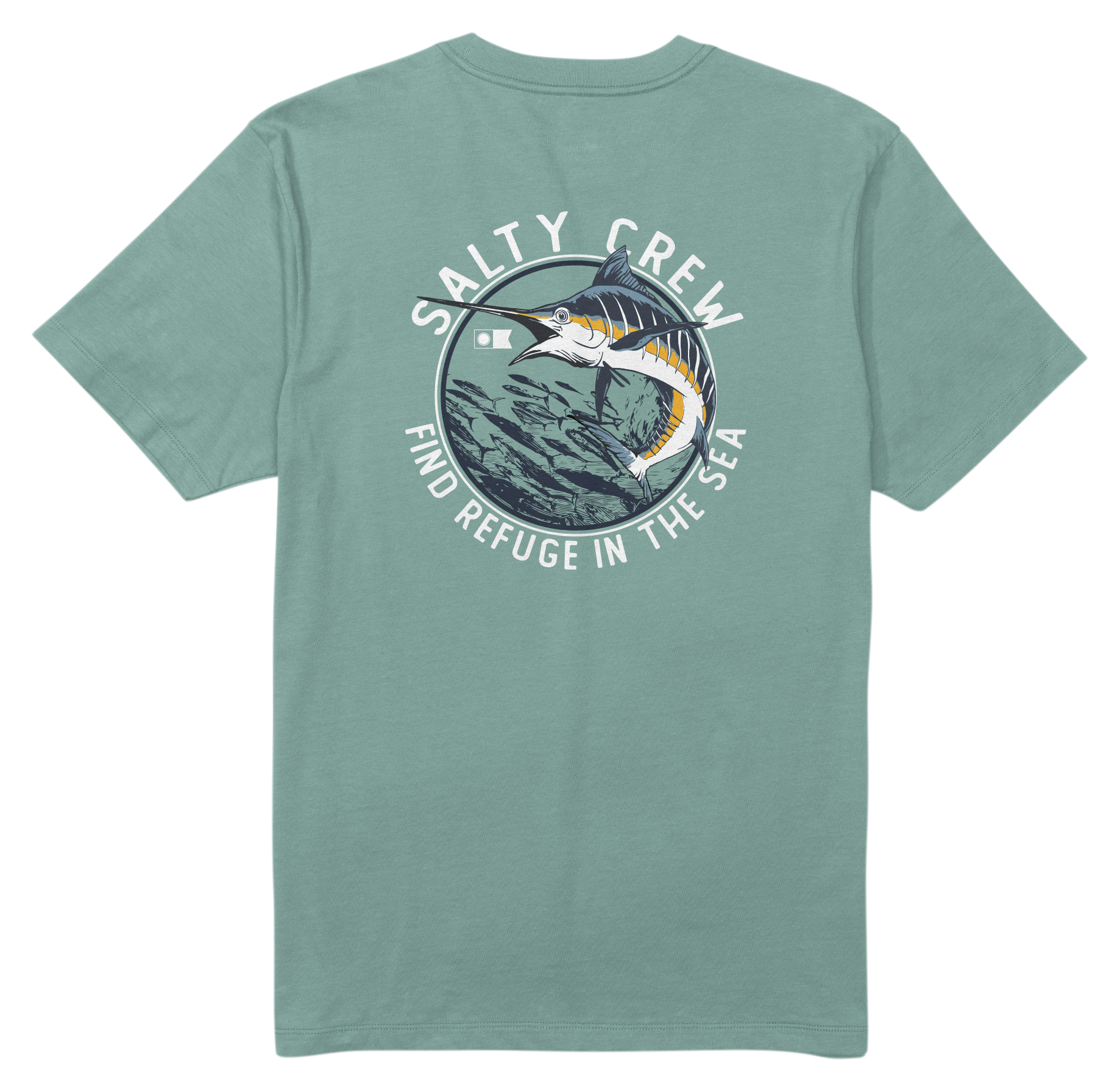 Image of Salty Crew Schooled Graphic Short-Sleeve T-Shirt - Mackerel