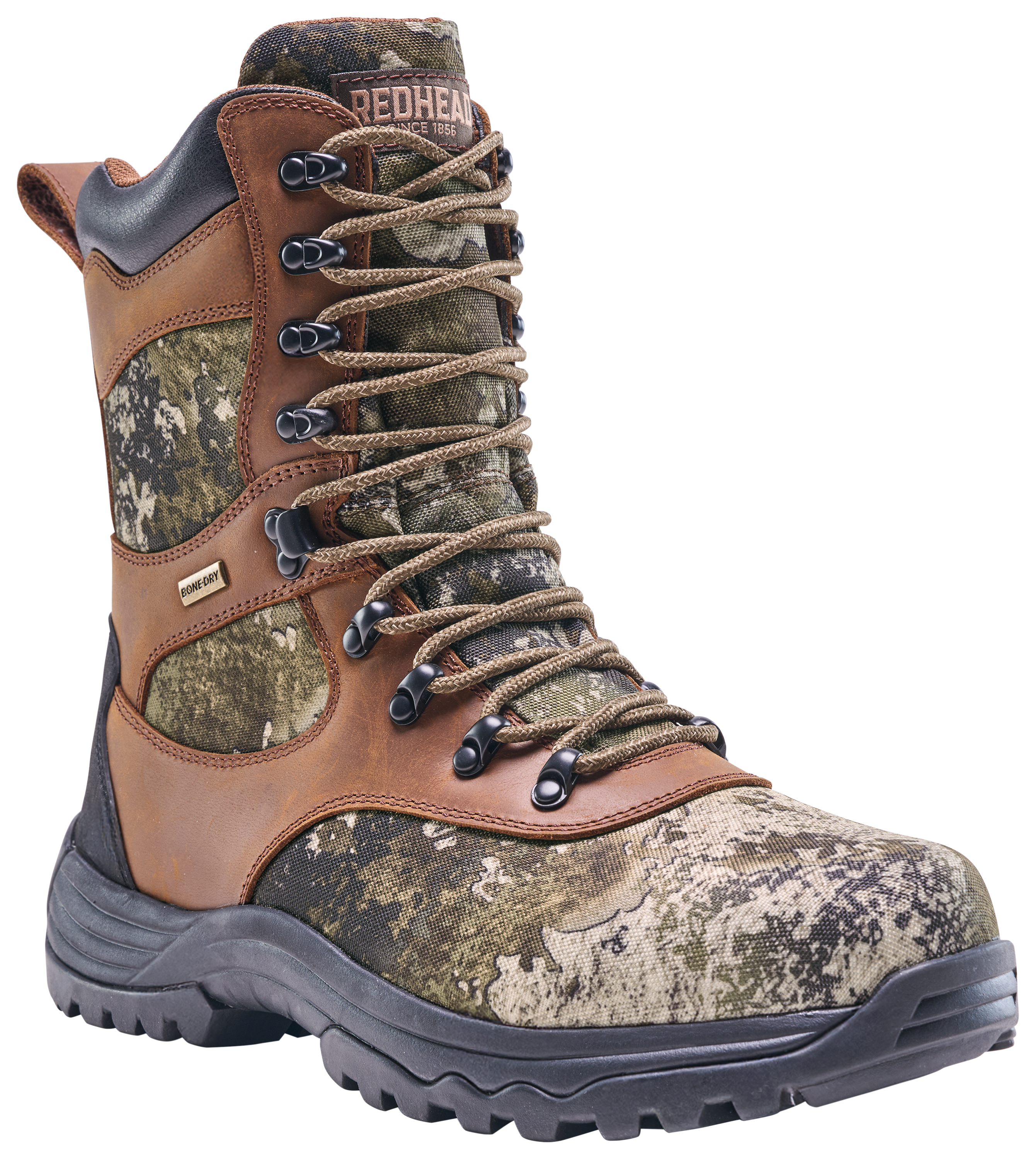 Image of RedHead Expedition Ultra Waterproof Hunting Boots for Men - Brown/TrueTimber Strata