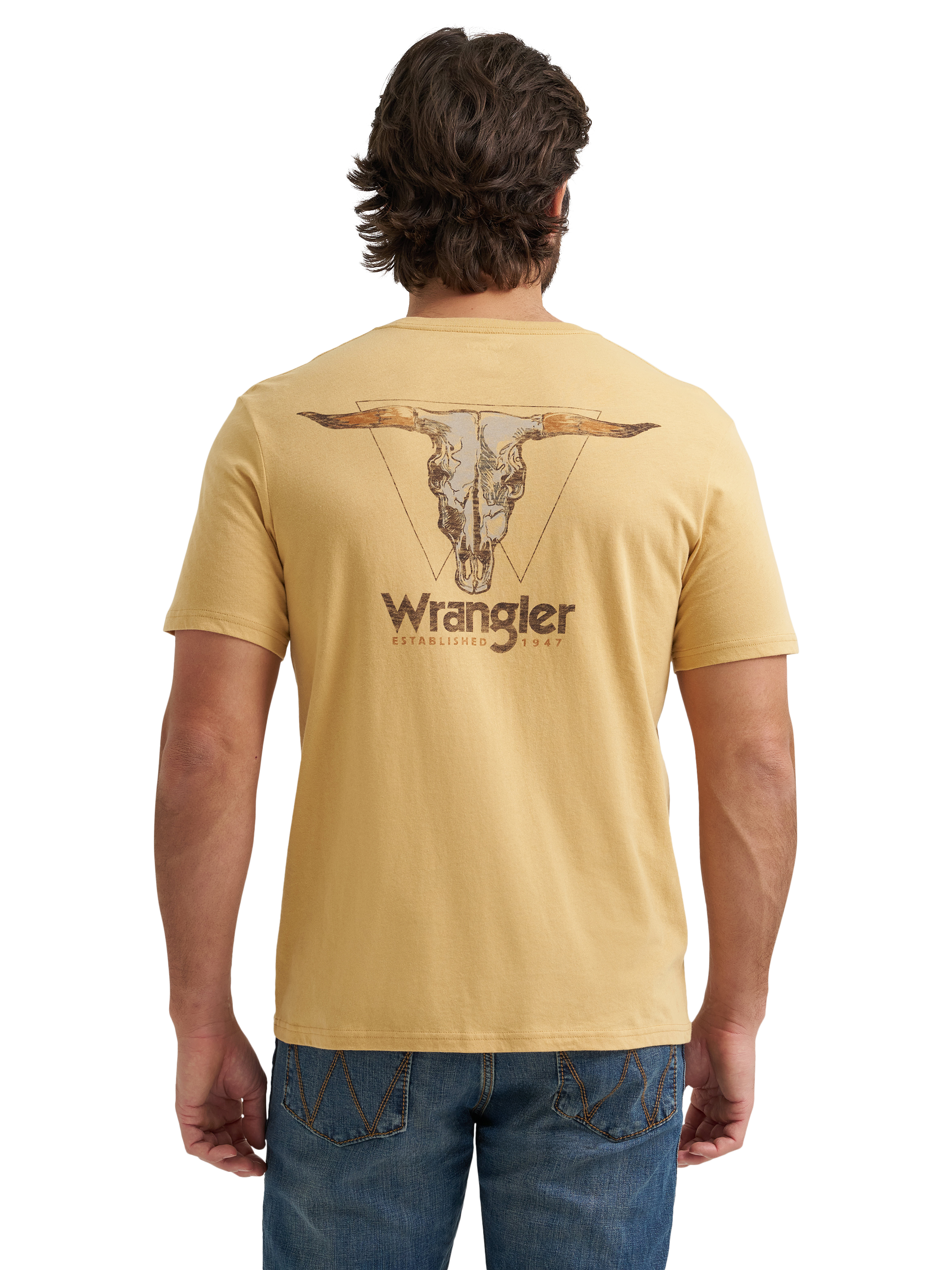 Image of Wrangler Skull Graphic Short-Sleeve T-Shirt