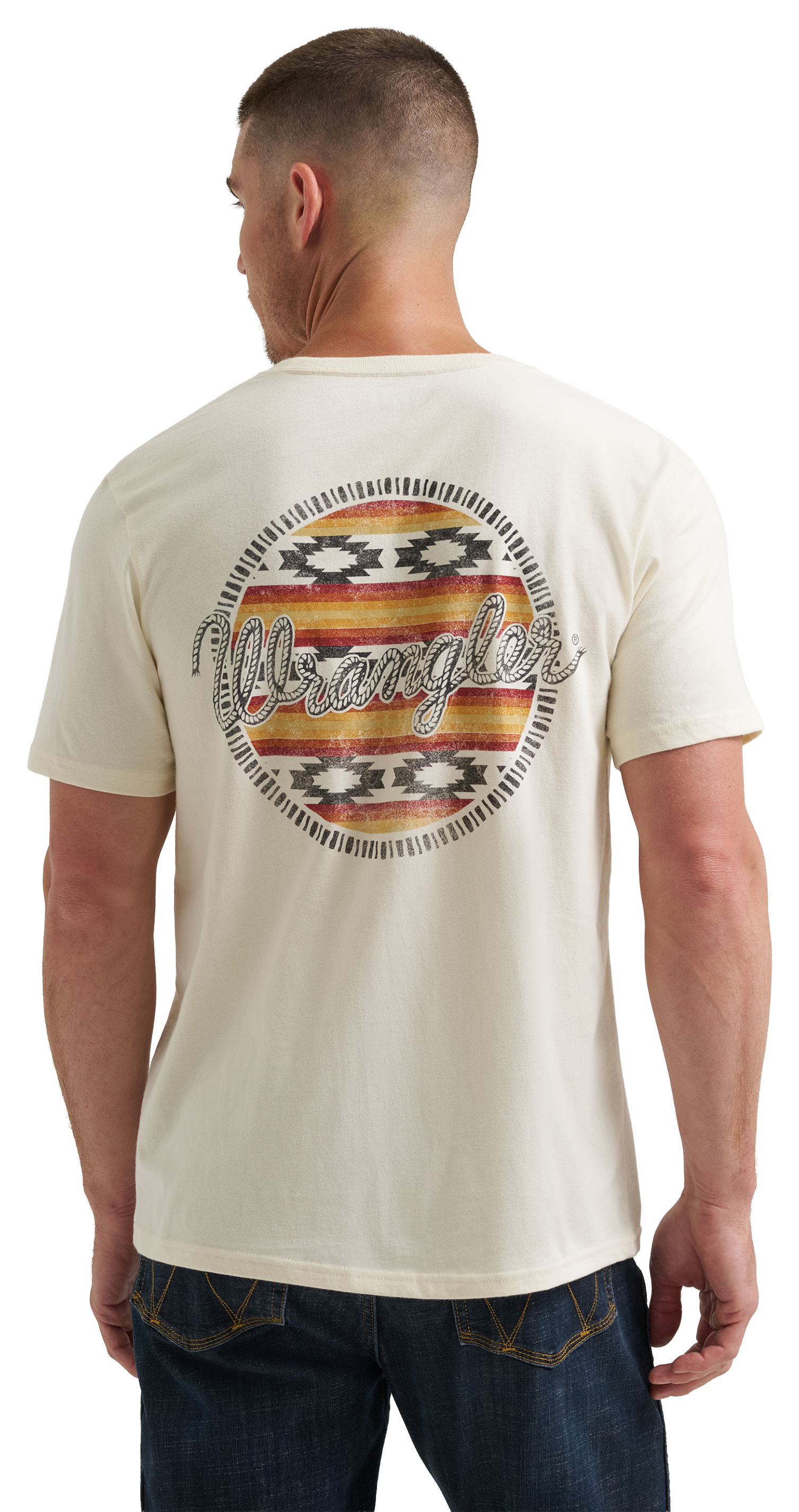 Image of Wrangler Aztec Logo Short-Sleeve T-Shirt