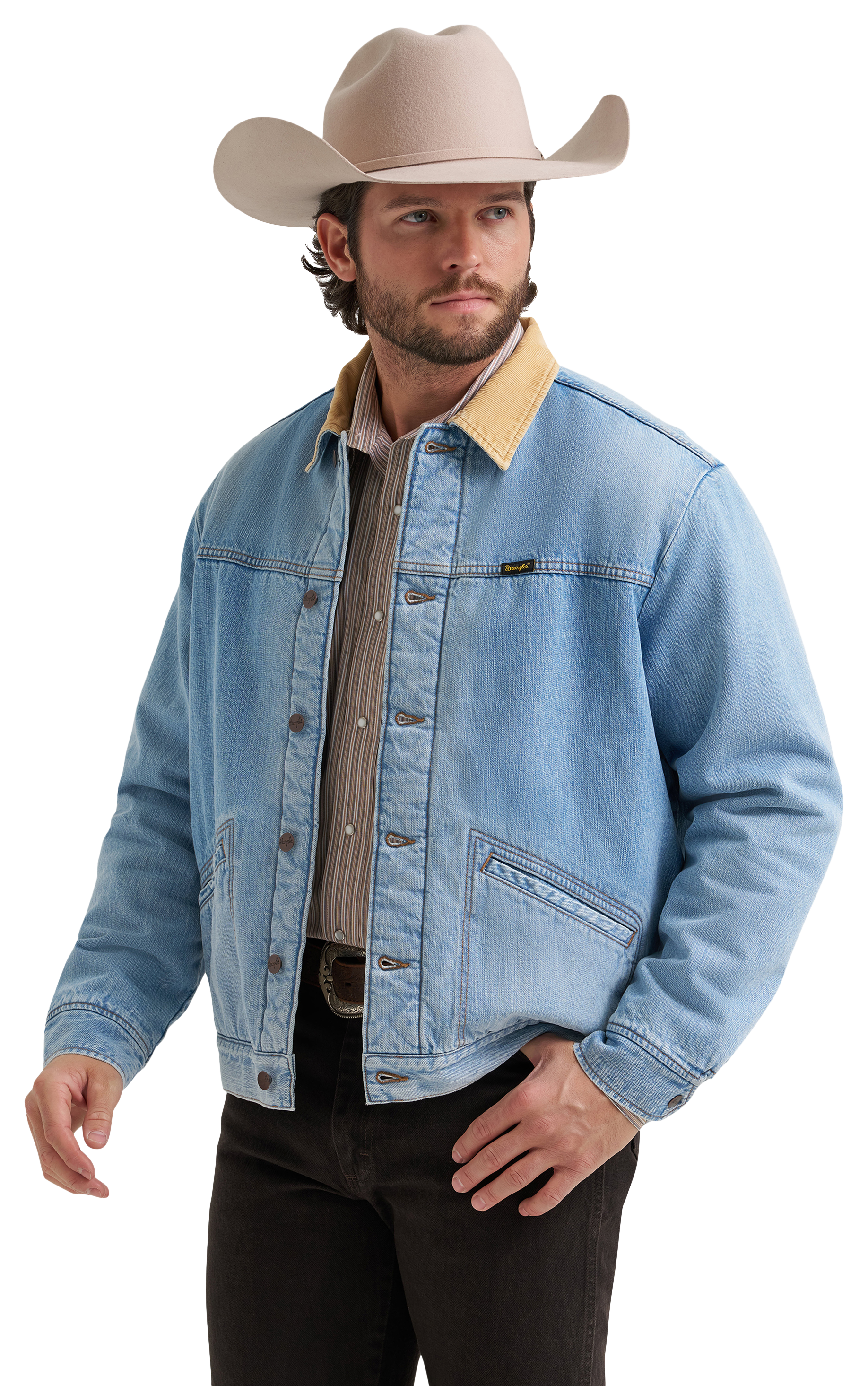Wrangler Vintage Sherpa-Lined Jacket - Bleach Wash