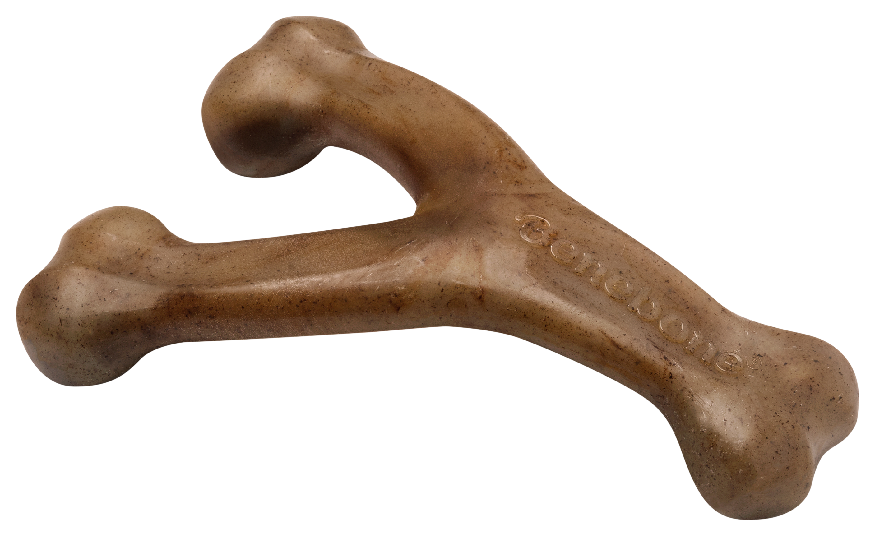 Image of Benebone Bacon Wishbone Dog Chew Toy - Medium - 1 Pack