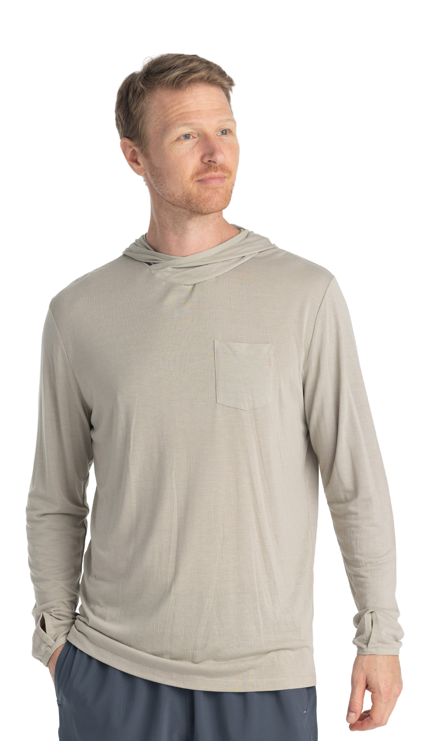 Image of Free Fly Bamboo Lightweight Hoodie - Sandstone