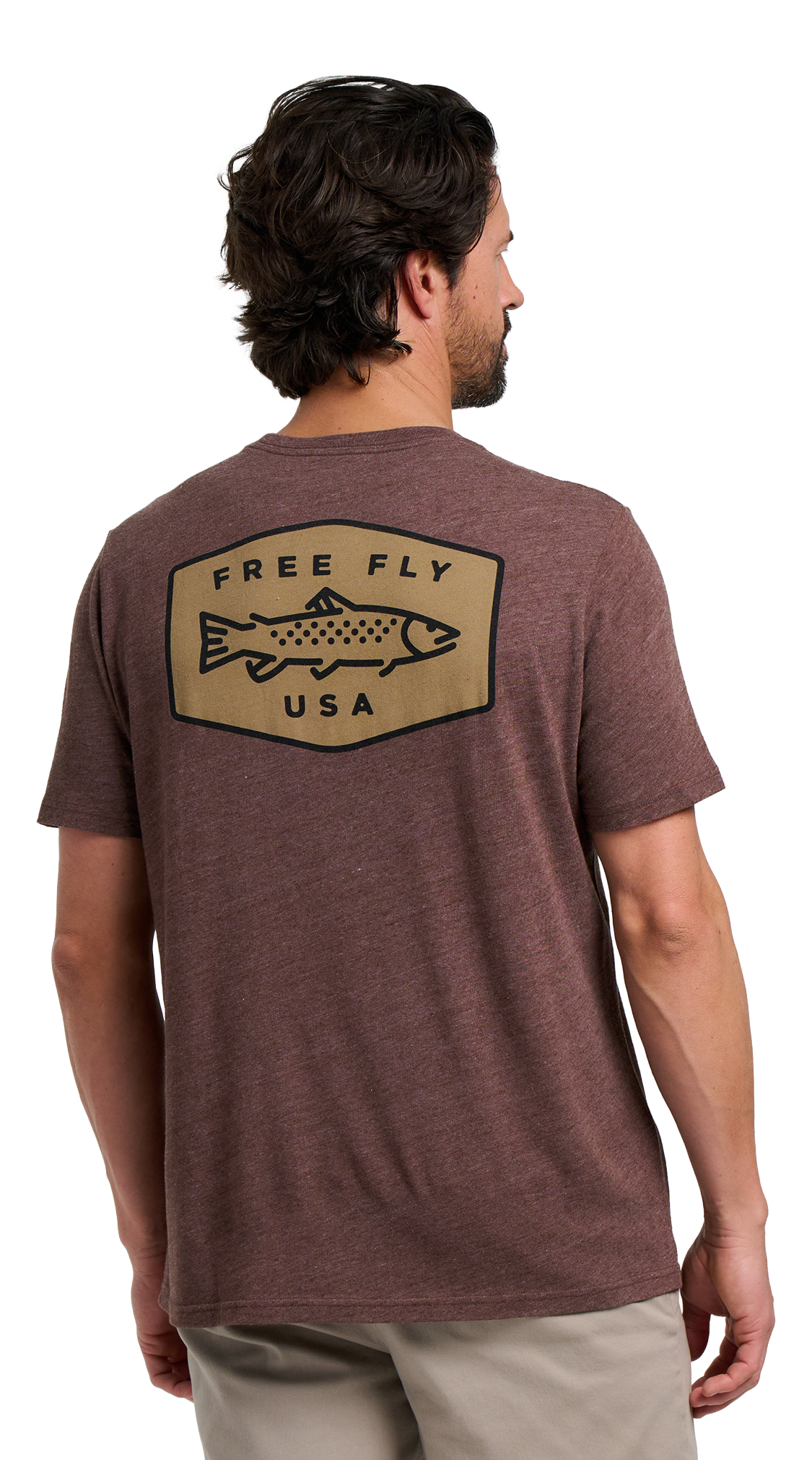 Image of Free Fly Freshwater Short-Sleeve T-Shirt - Heather Chestnut
