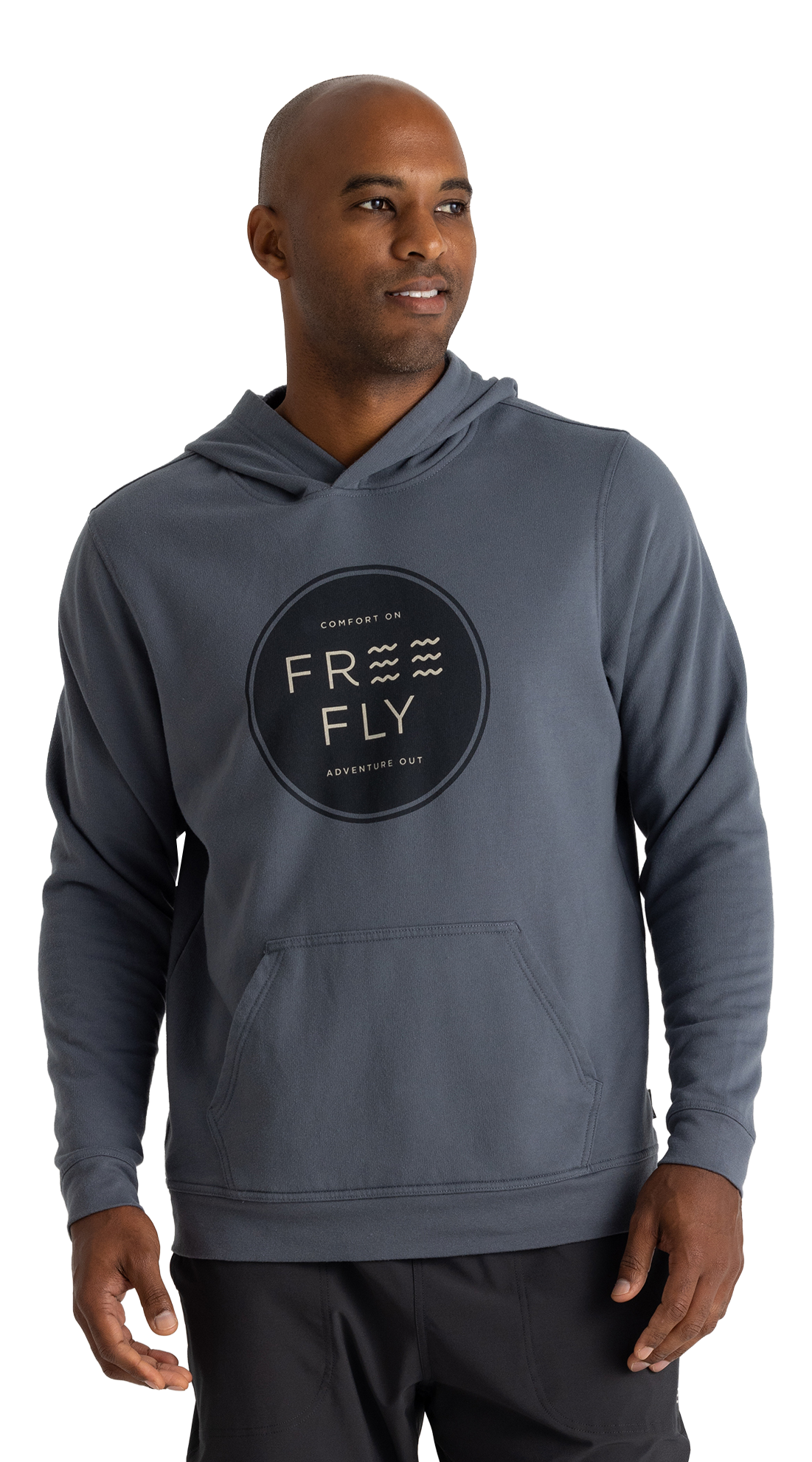 Image of Free Fly Comfort On Fleece Hoodie - Storm Cloud - XL