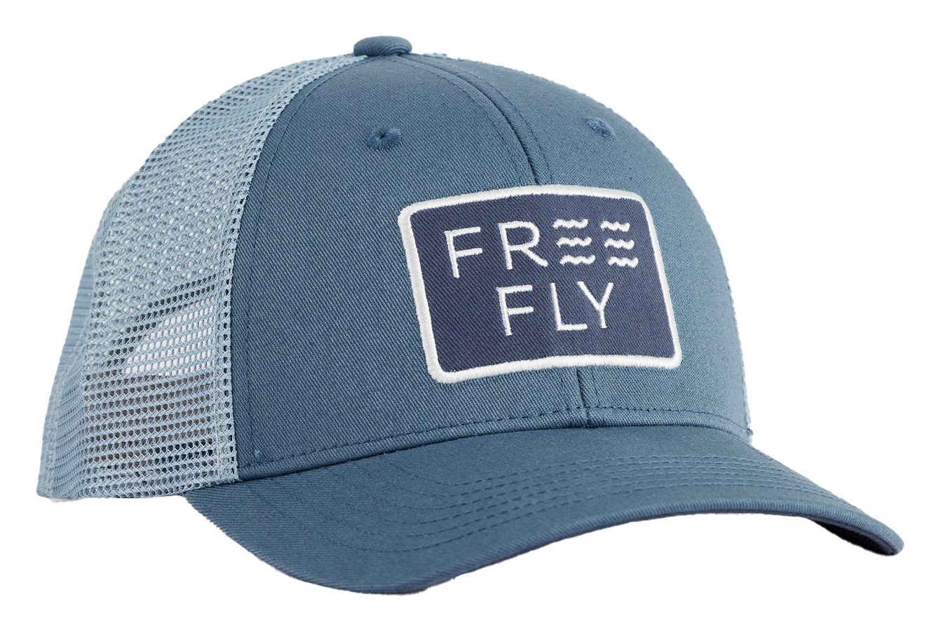 Image of Free Fly Wave Trucker Cap - Slate Blue