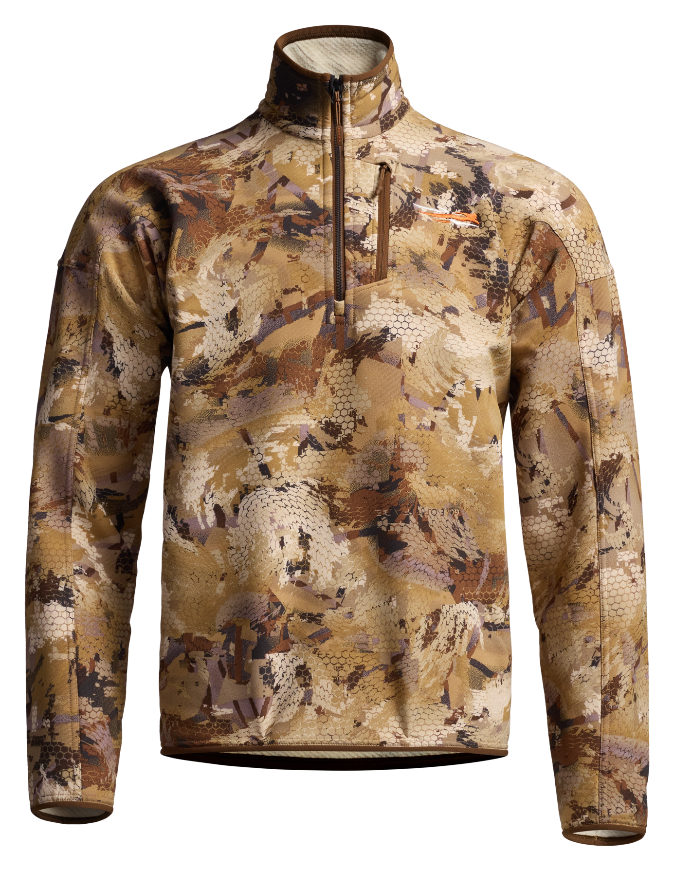 Image of SITKA Alpha Fleece Quarter-Zip Pullover - Optifade Marsh