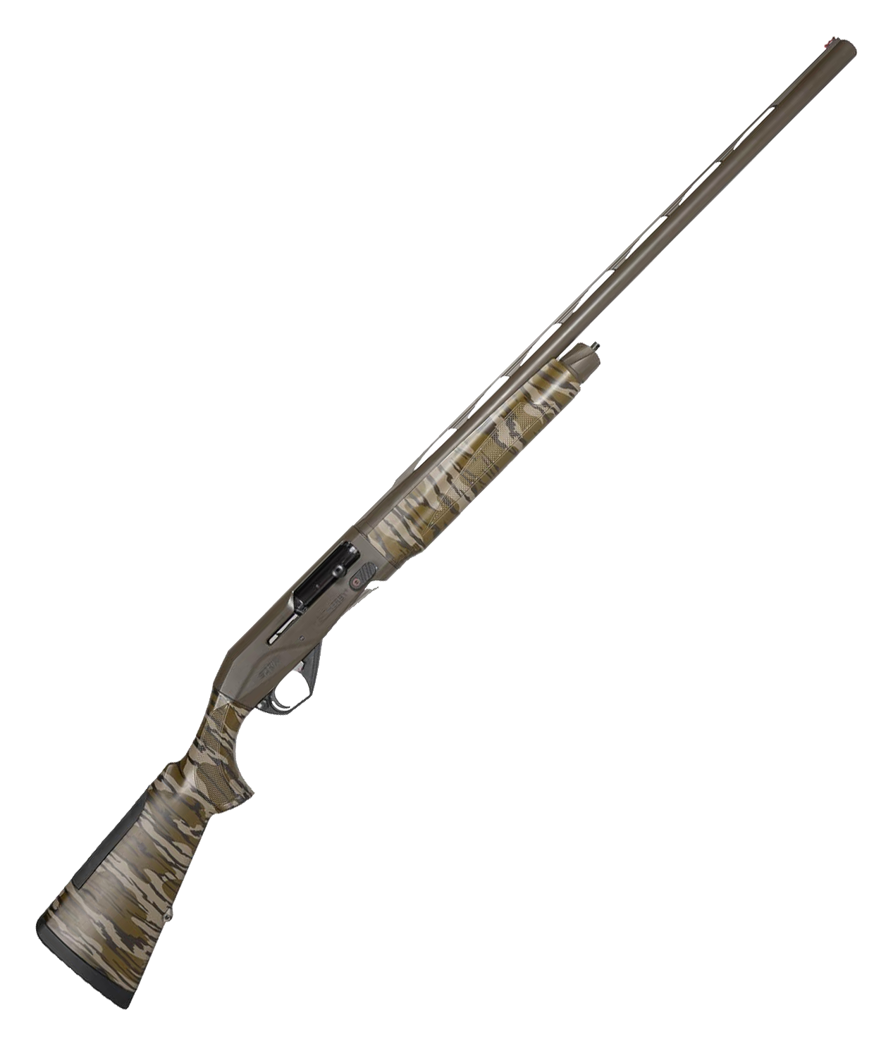 Image of "Weatherby SORIX Turkey Compact Semi-Auto Shotgun - 12 Gauge - Patriot Brown Cerakote - Mossy Oak Bottomland - 3.5"""