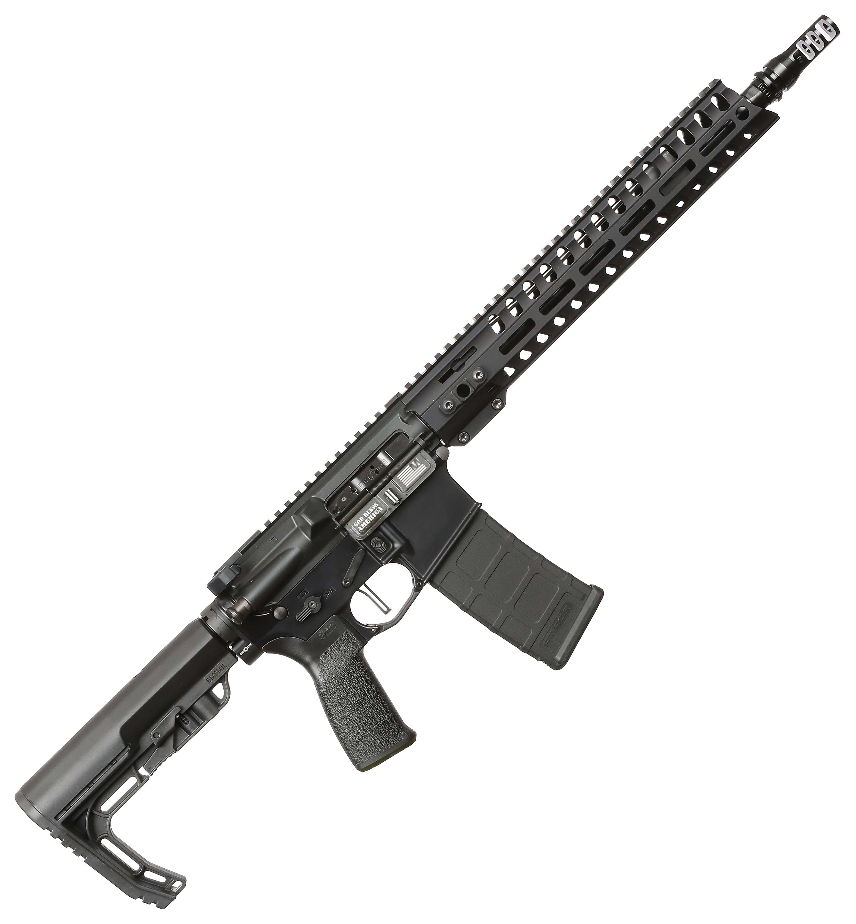 Image of POF USA Minuteman Semi-Auto Rifle with Dead Air KeyMo Muzzle Brake - 5.56 NATO - Anodized Black