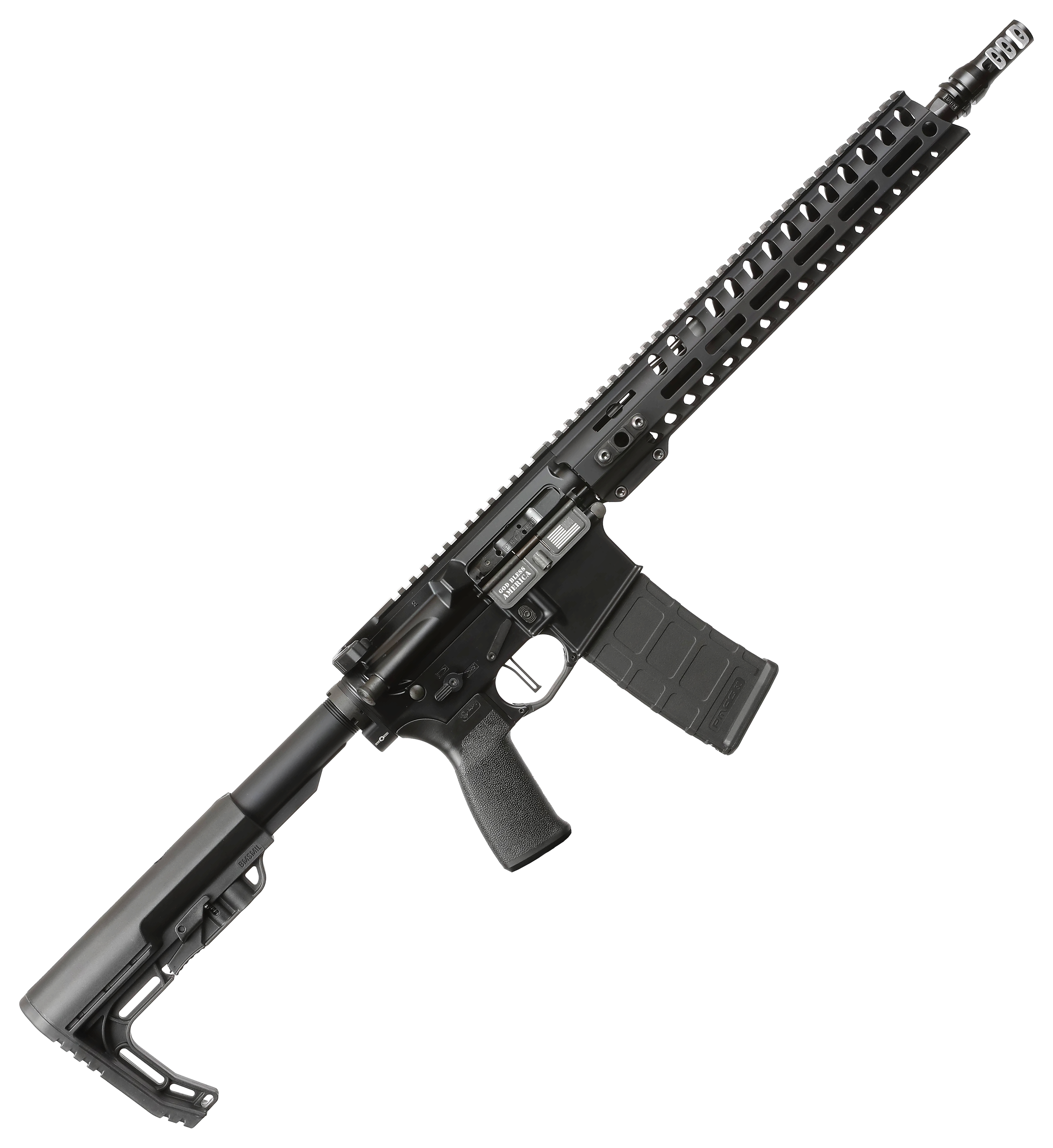 Image of POF USA Minuteman Semi-Auto Rifle with Dead Air KeyMo Muzzle Brake - .300 AAC Blackout - Anodized Black