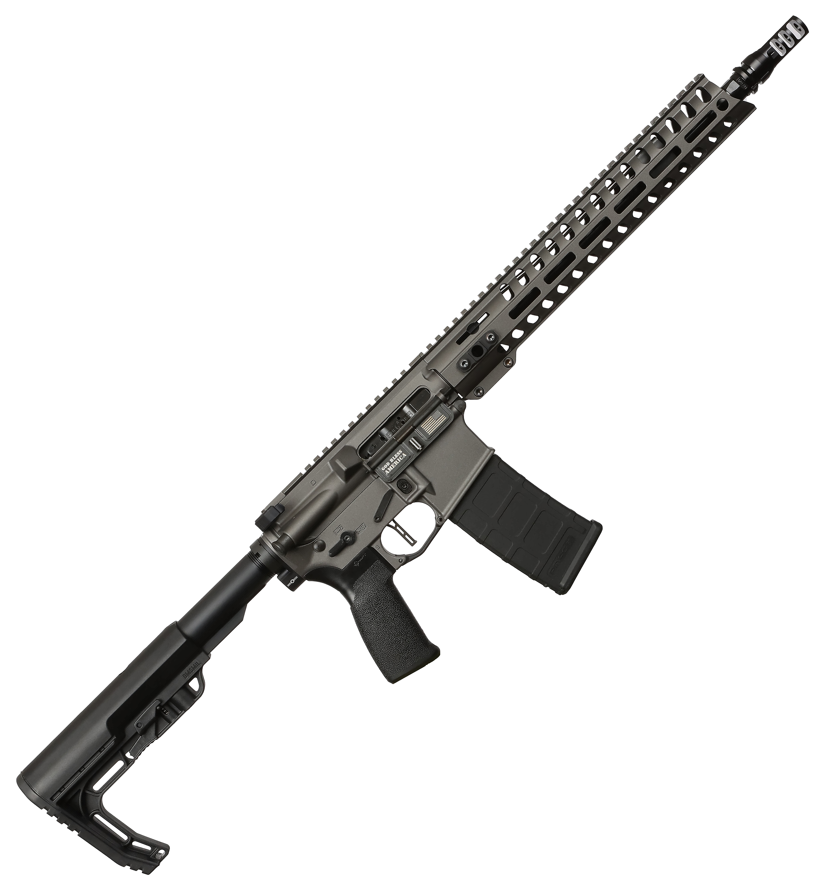 Image of POF USA Minuteman Semi-Auto Rifle with Dead Air KeyMo Muzzle Brake - 5.56 NATO - Tungsten