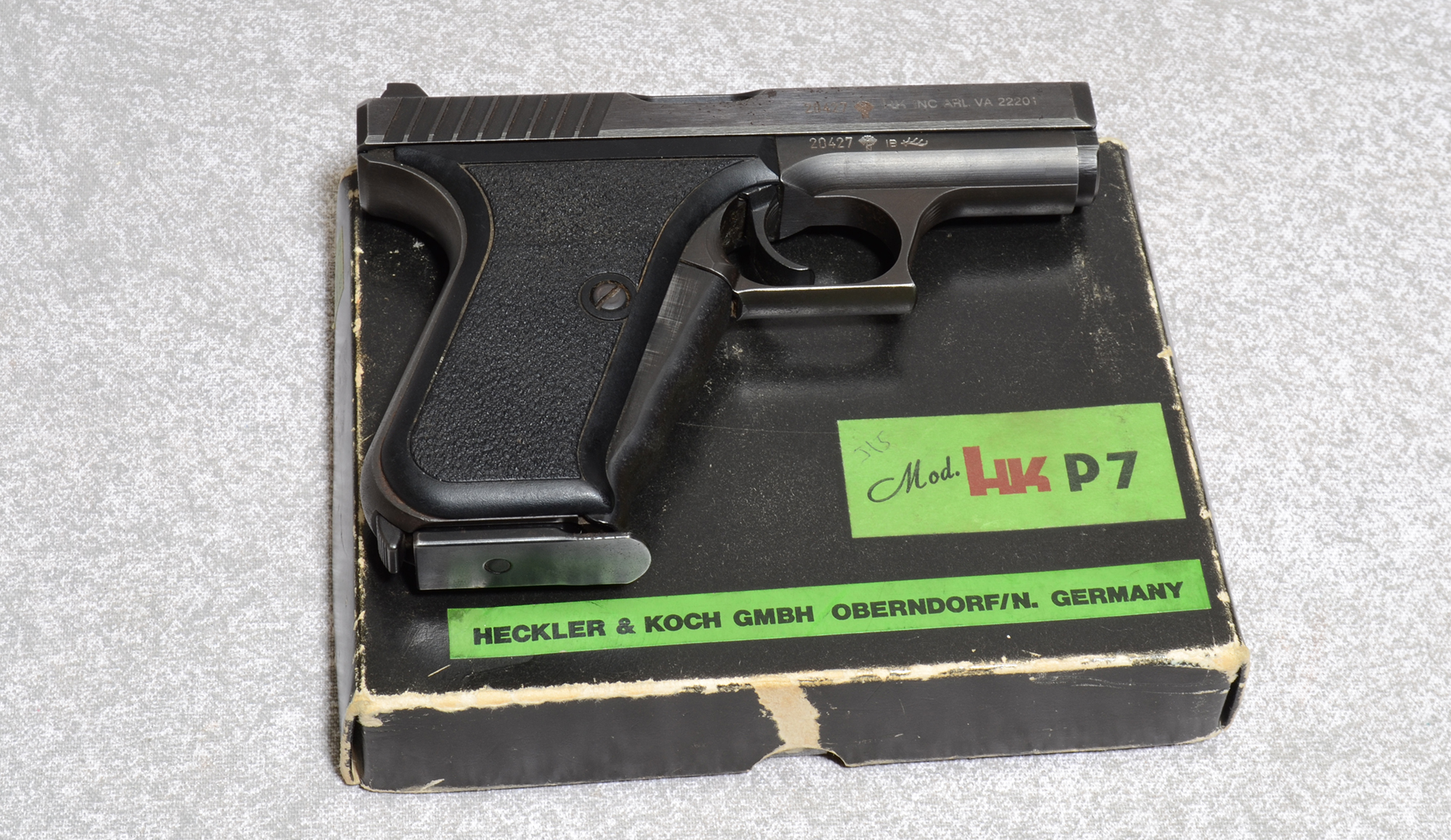 Image of Heckler & Koch P7 PSP, 9mm Luger, 4 Inch Barrel, 2 lbs.