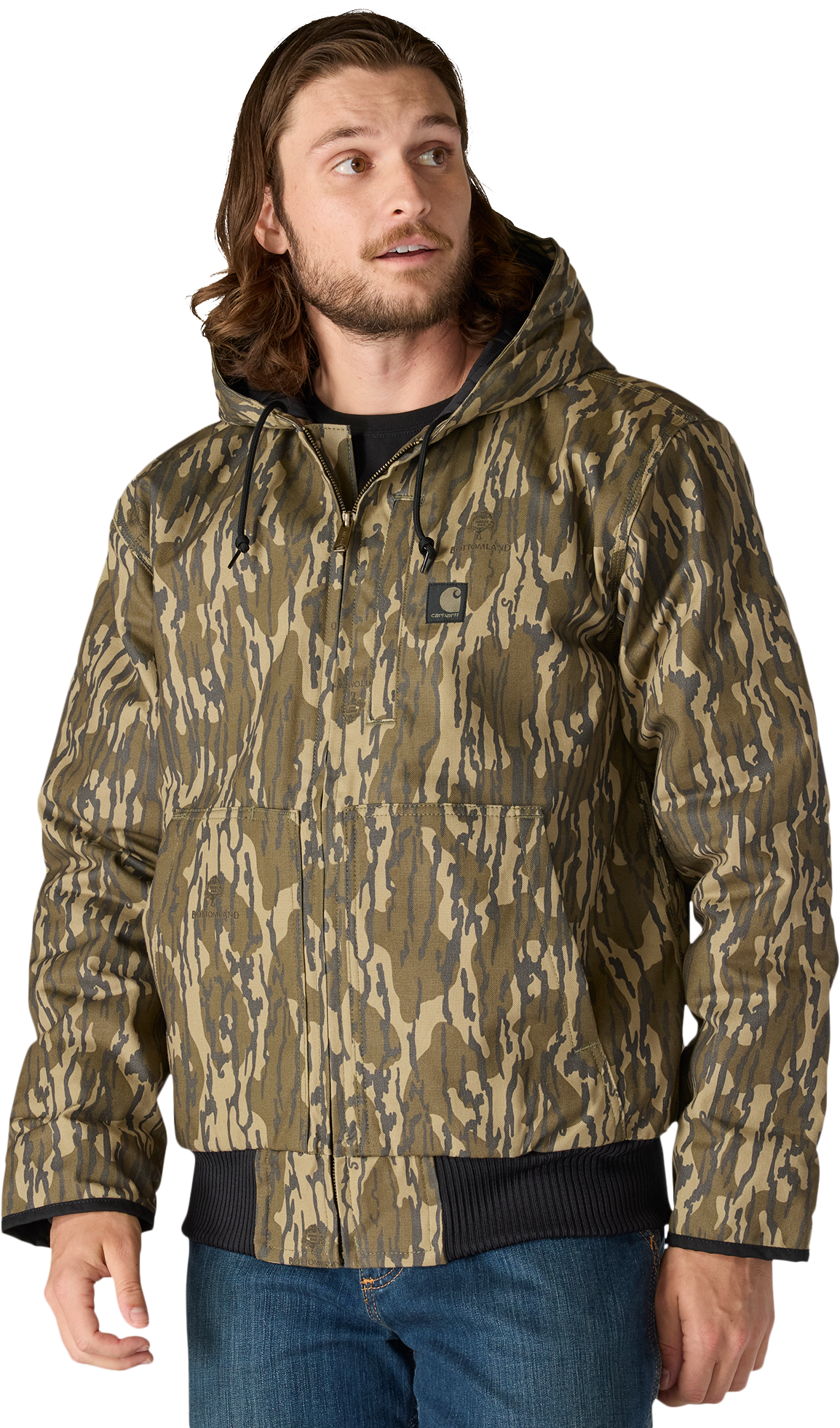Image of Carhartt Rugged Flex Duck Camo Active Jacket - Mossy Oak Bottomland