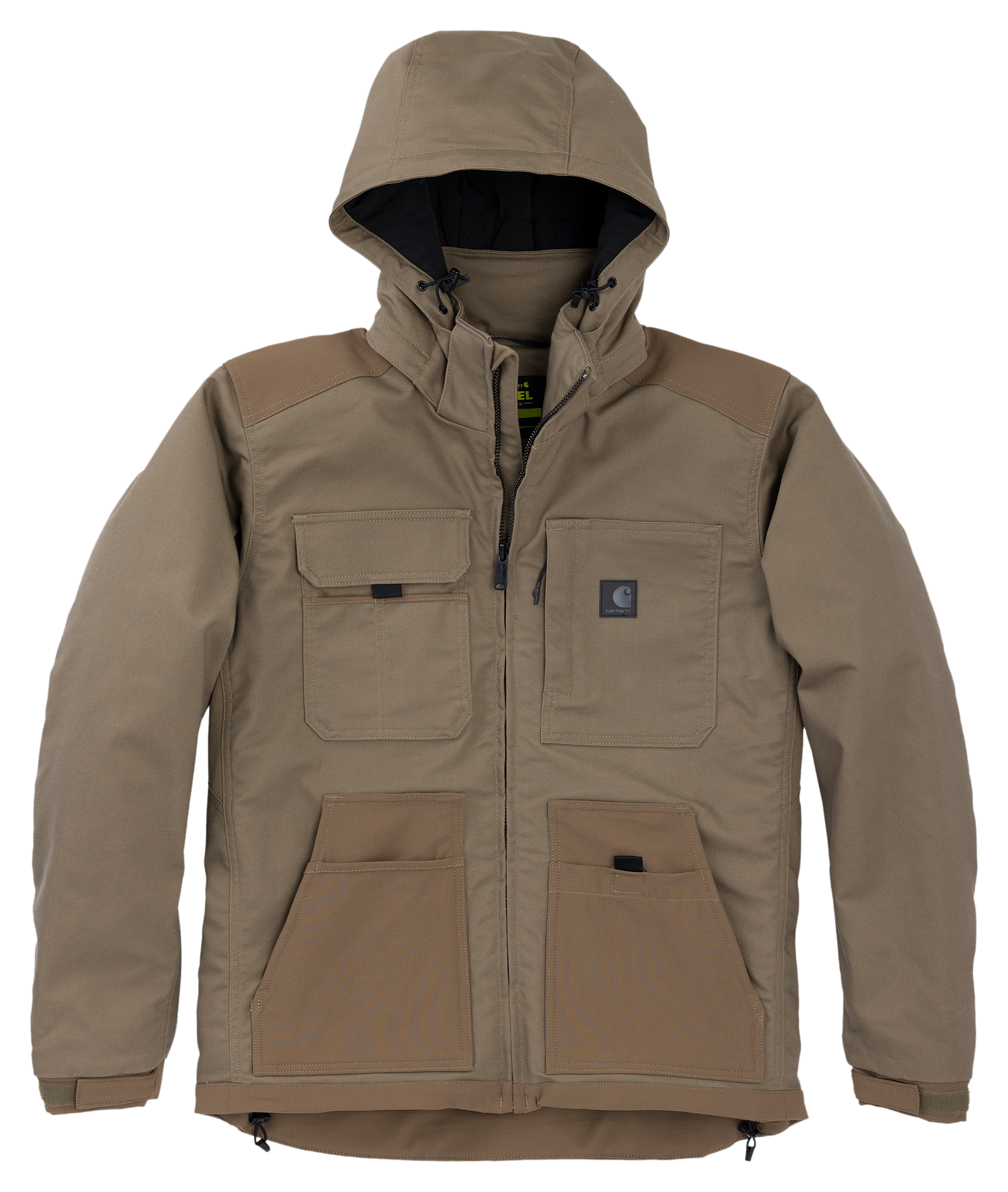 Image of Carhartt Steel Braddock Hooded Jacket - Field Fatigue
