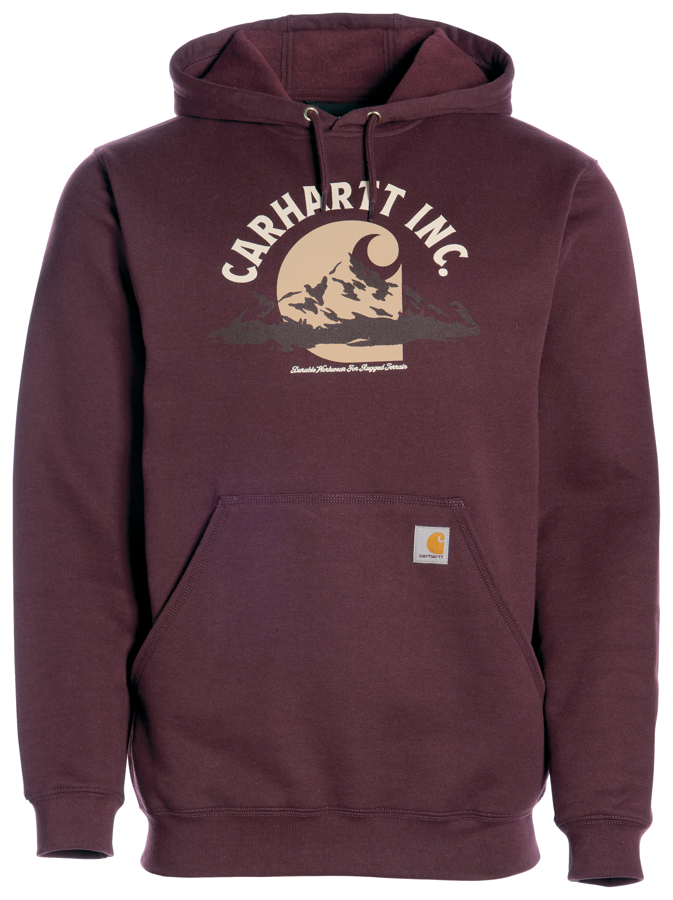 Image of Carhartt Inc. Midweight Graphic Logo Hoodie - Port