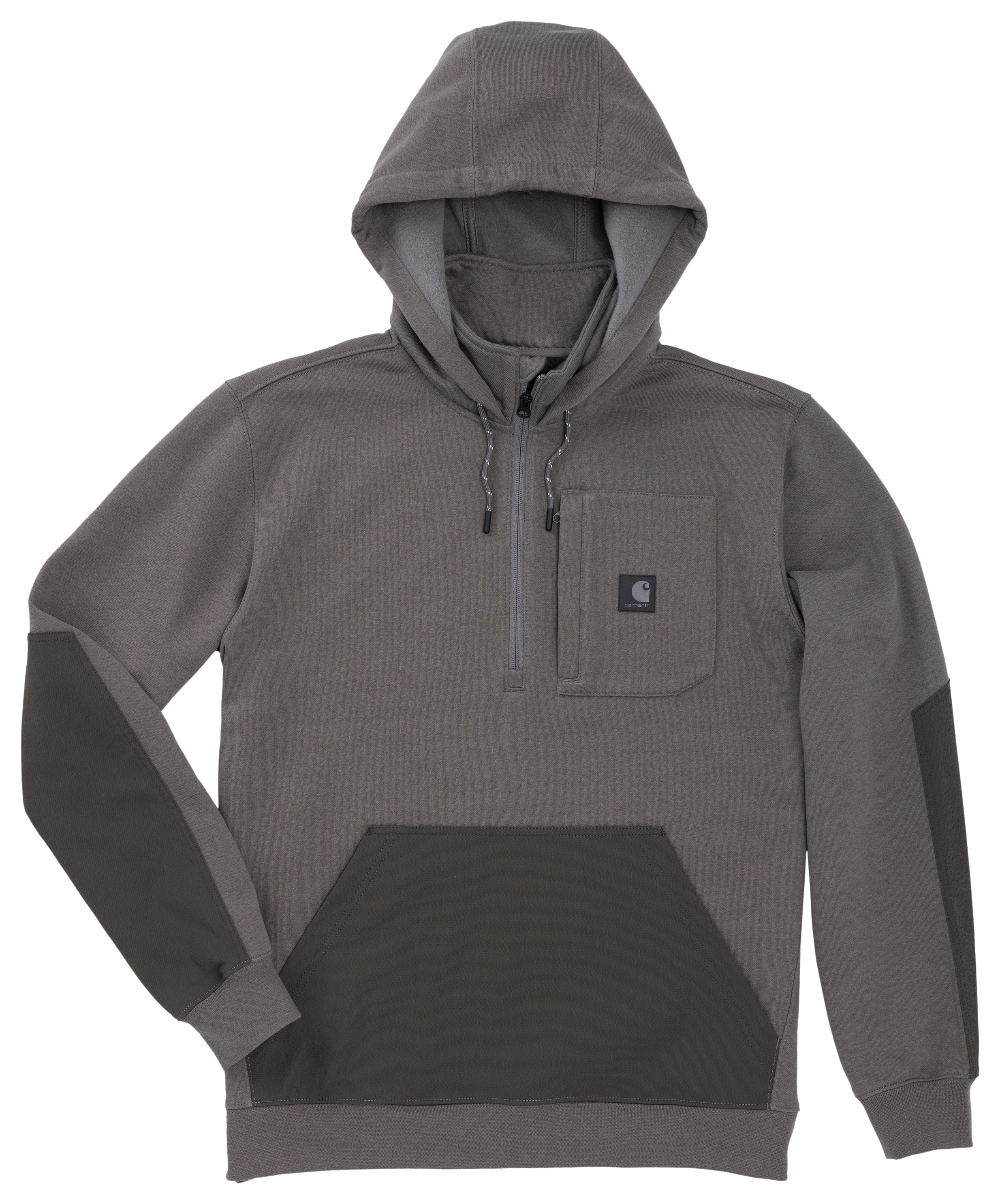 Image of Carhartt Steel Bridgeport Hooded Sweatshirt - Mud Gray