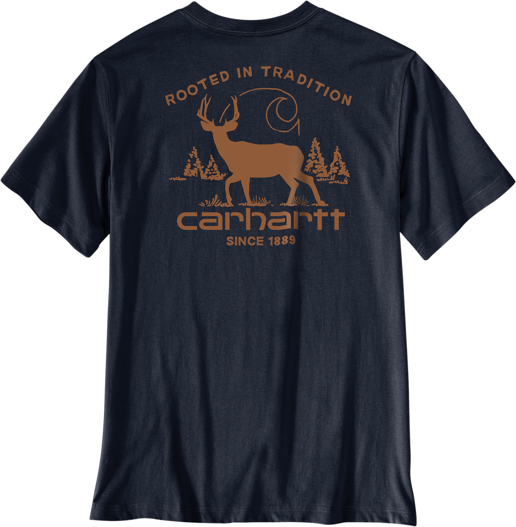 Image of Carhartt Irvine Deer Tradition Relaxed-Fit Short-Sleeve Pocket T-Shirt