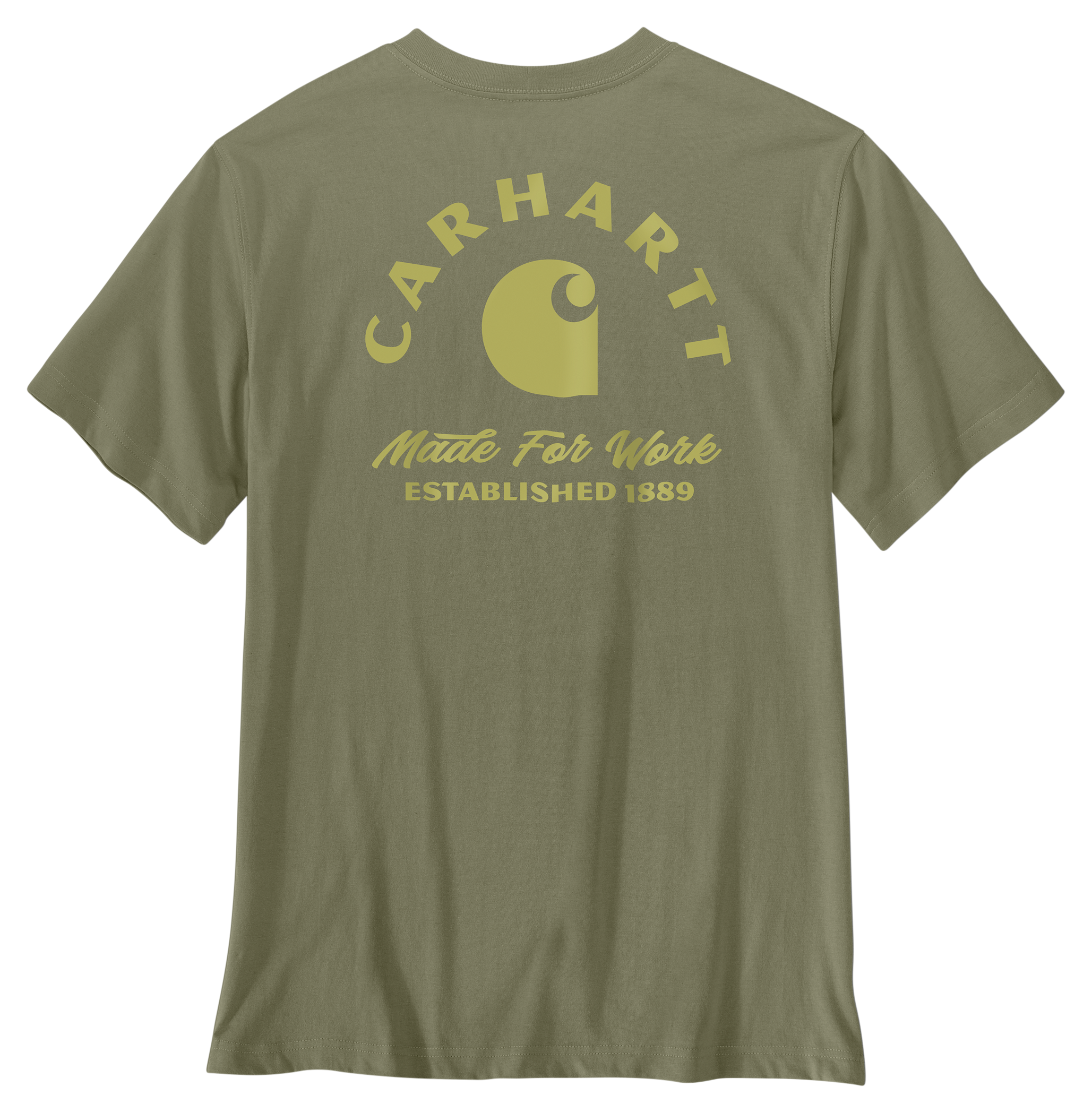 Image of Carhartt Irvine Work Relaxed-Fit Short-Sleeve T-Shirt - Dusty Olive