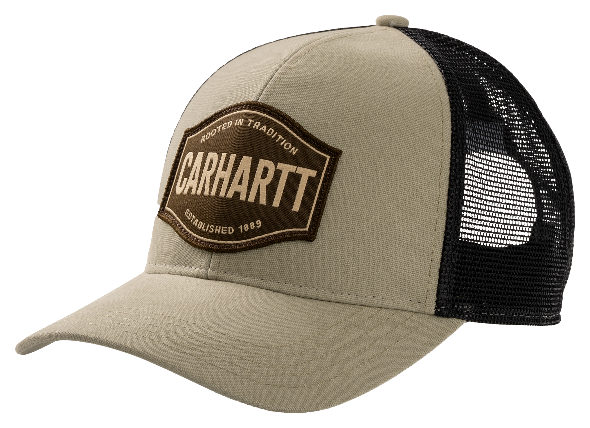 Image of Carhartt Rooted in Tradition Woven Patch Logo Oakland Fit Mesh-Back Cap