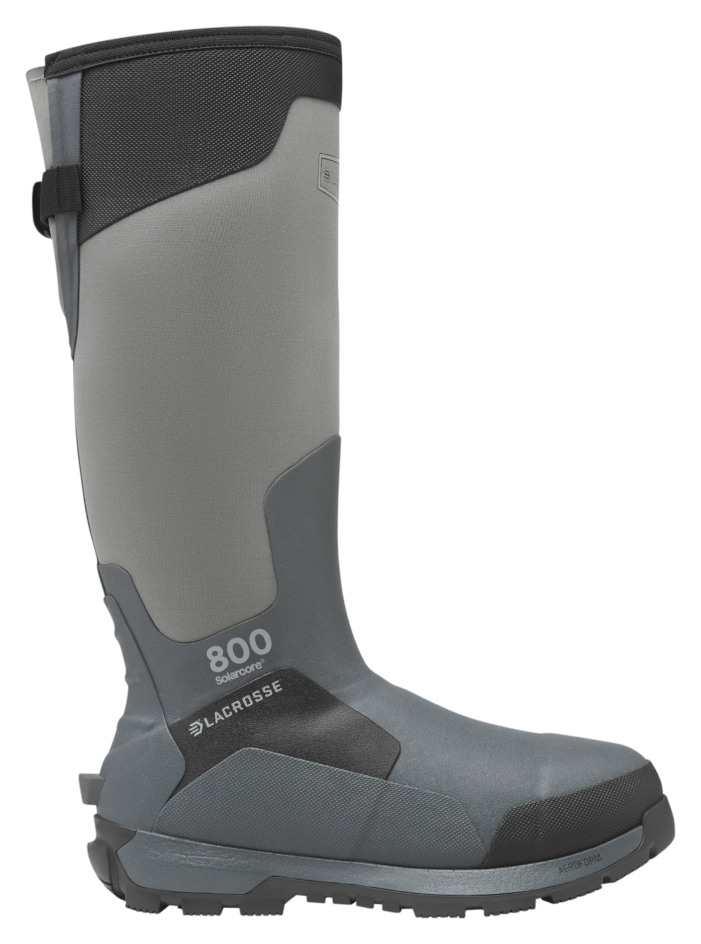 Image of LaCrosse Alphaburly Aero 800 Insulated Hunting Boots for Men - Dark Shadow