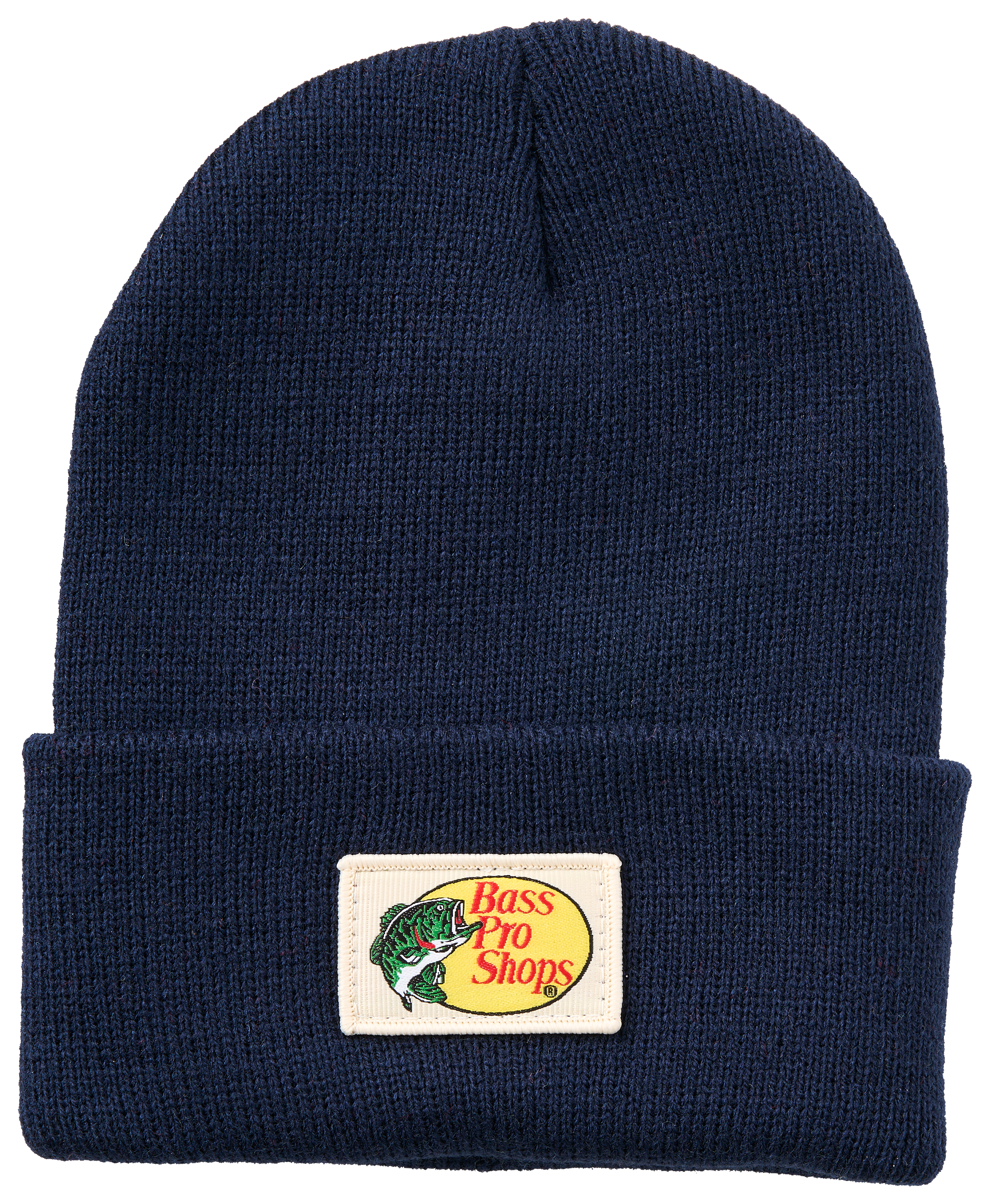 Image of Bass Pro Shops Knit Sewn-On Logo Label Beanie for Kids - Navy