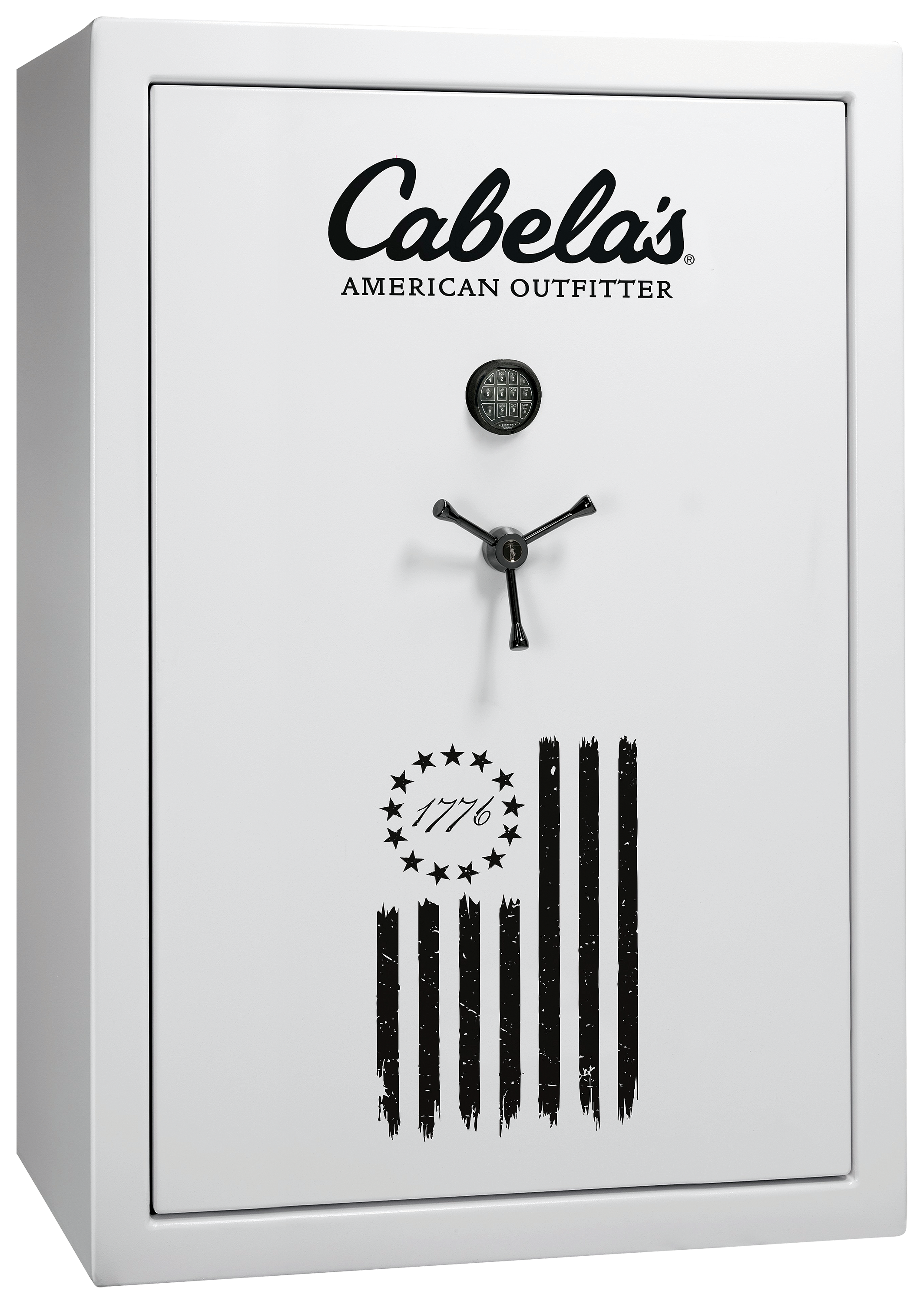 Image of Cabela's American Outfitter 48-Gun E-Lock Gun Safe - White