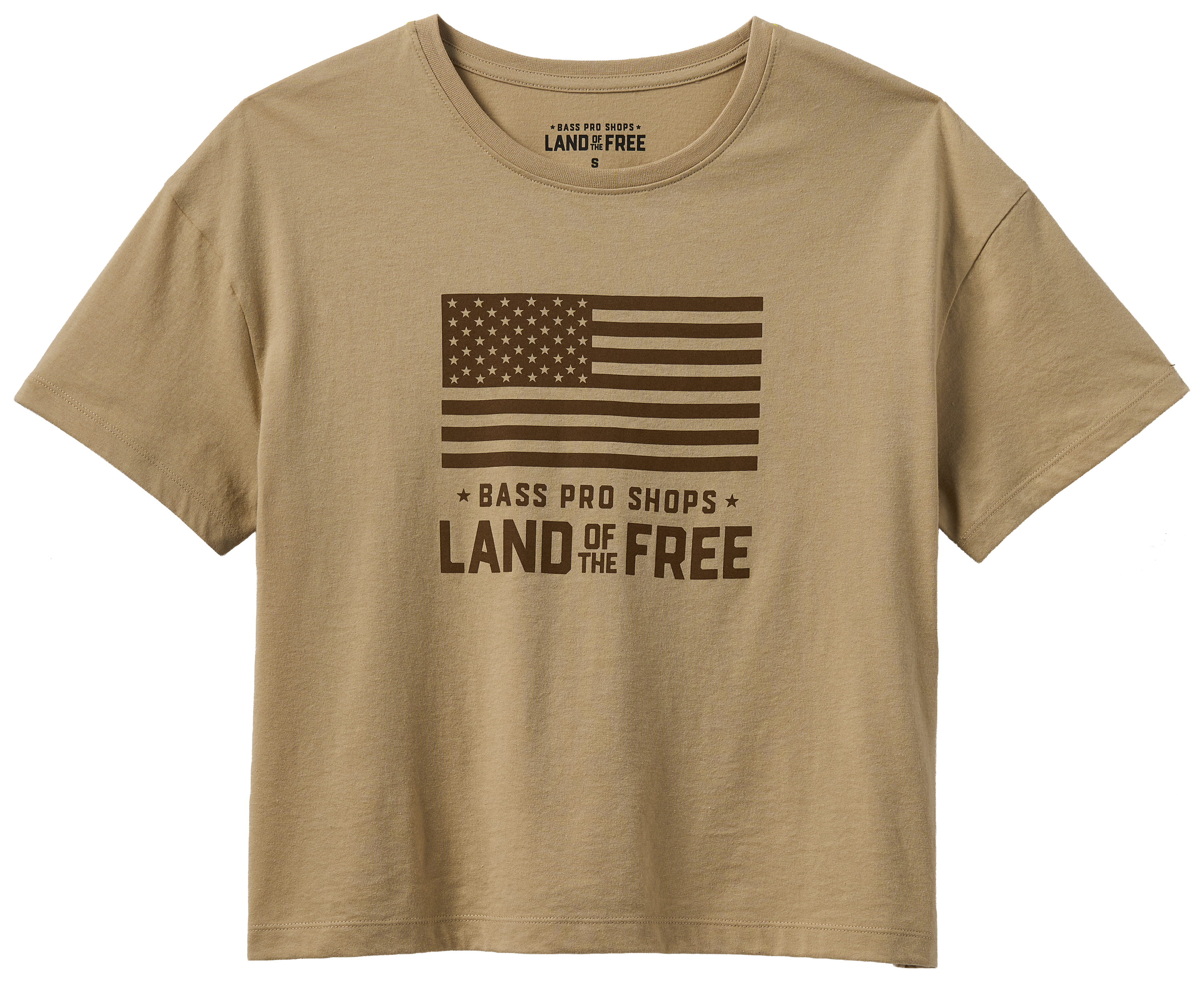 Image of Land of the Free Flag Short-Sleeve T-Shirt