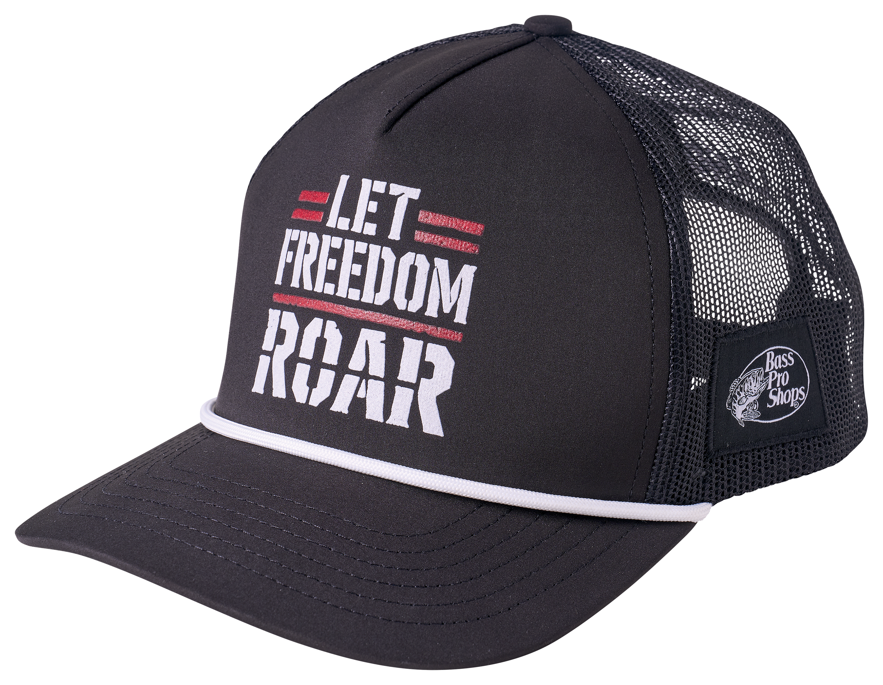 Image of Land of the Free Let Freedom Roar Mesh-Back Cap - Black/Black