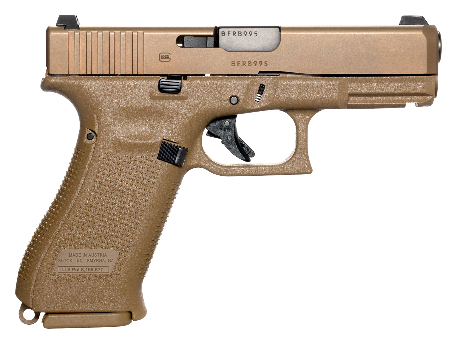 GLOCK 19X V SemiAuto Pistol with GLOCK Night Sights  19