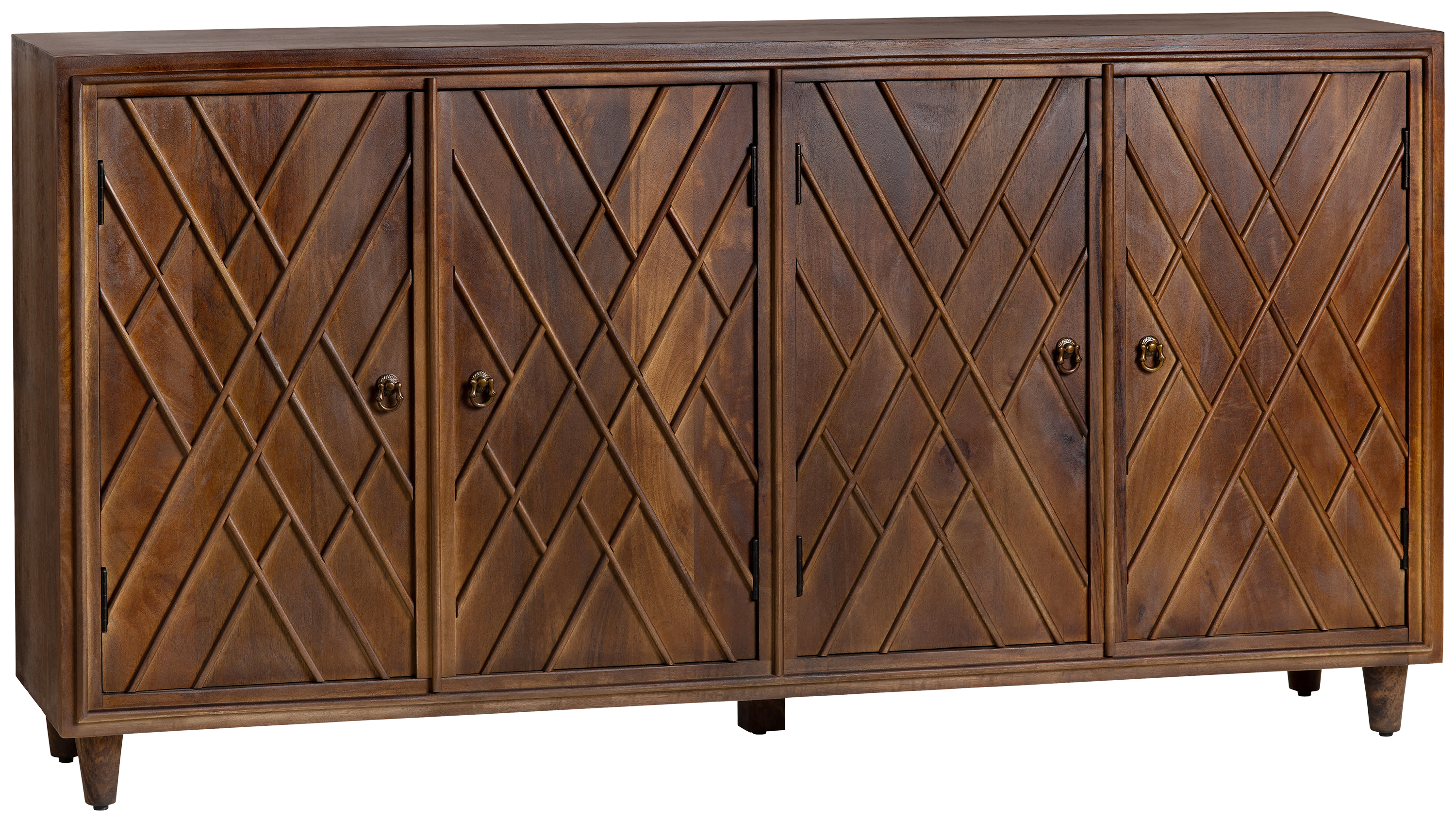 Image of Crestview Collection Chippendale Media 4-Door Sideboard