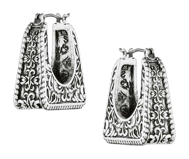 Image of Montana Silversmiths Stirrup Hoop Earrings