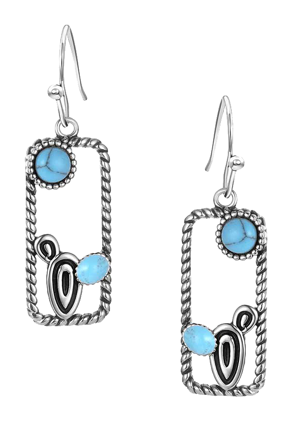 Image of Montana Silversmiths Desert Mirage Turquoise Earrings
