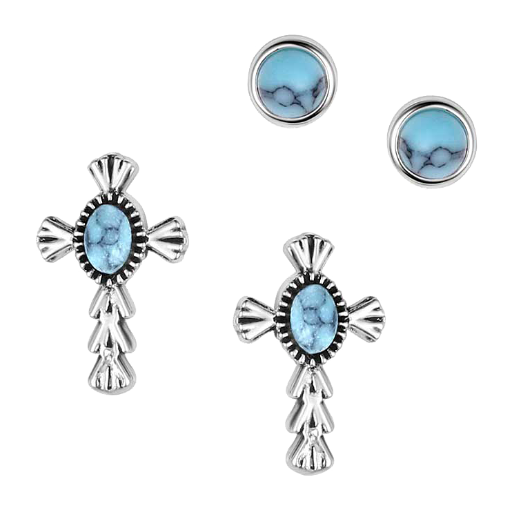 Image of Montana Silversmiths Unbroken Faith Earring Set