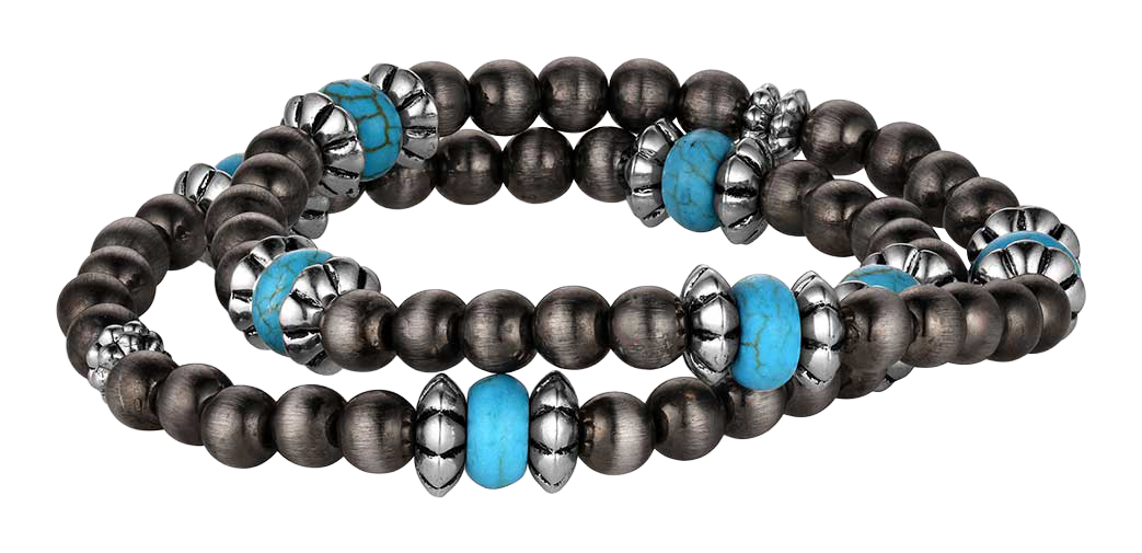 Image of Montana Silversmiths Desert Song Beaded Bracelet 2-Piece Set