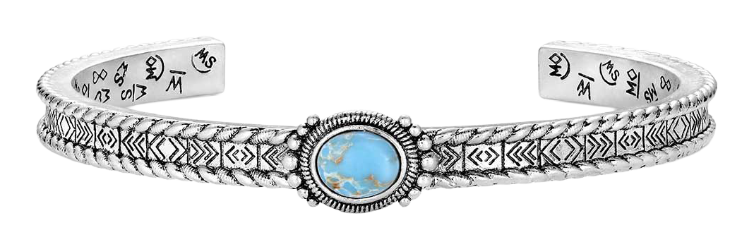 Image of Montana Silversmiths Denim Nights Cuff Bracelet