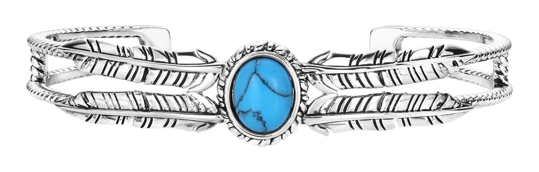Image of Montana Silversmiths Windswept Legacy Turquoise Bracelet