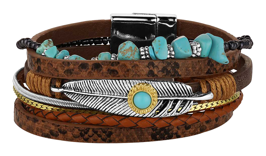 Image of Montana Silversmiths Boho Cowgirl Layered Bracelet