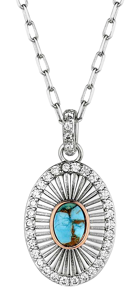 Image of Montana Silversmiths Turquoise Sunburst Necklace