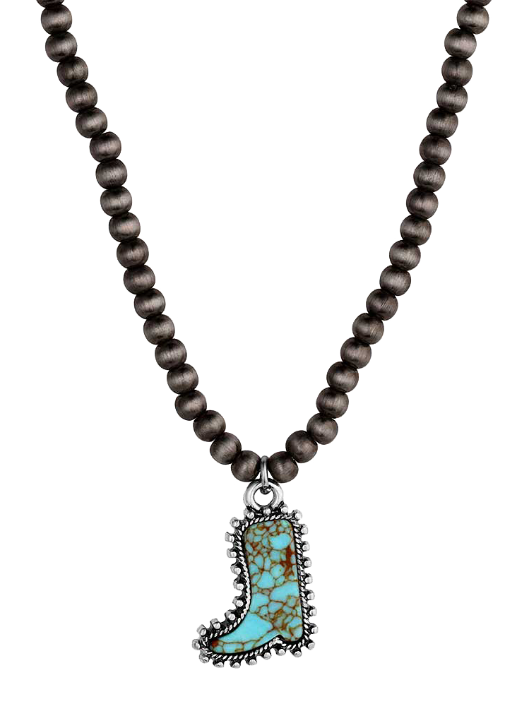Image of Montana Silversmiths Boot Scootin' Turquoise Necklace