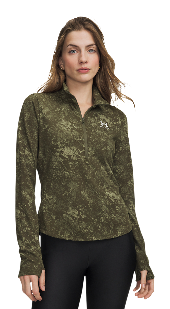 Image of Under Armour Freedom Motion Half-Zip Pullover - Marine OD Green