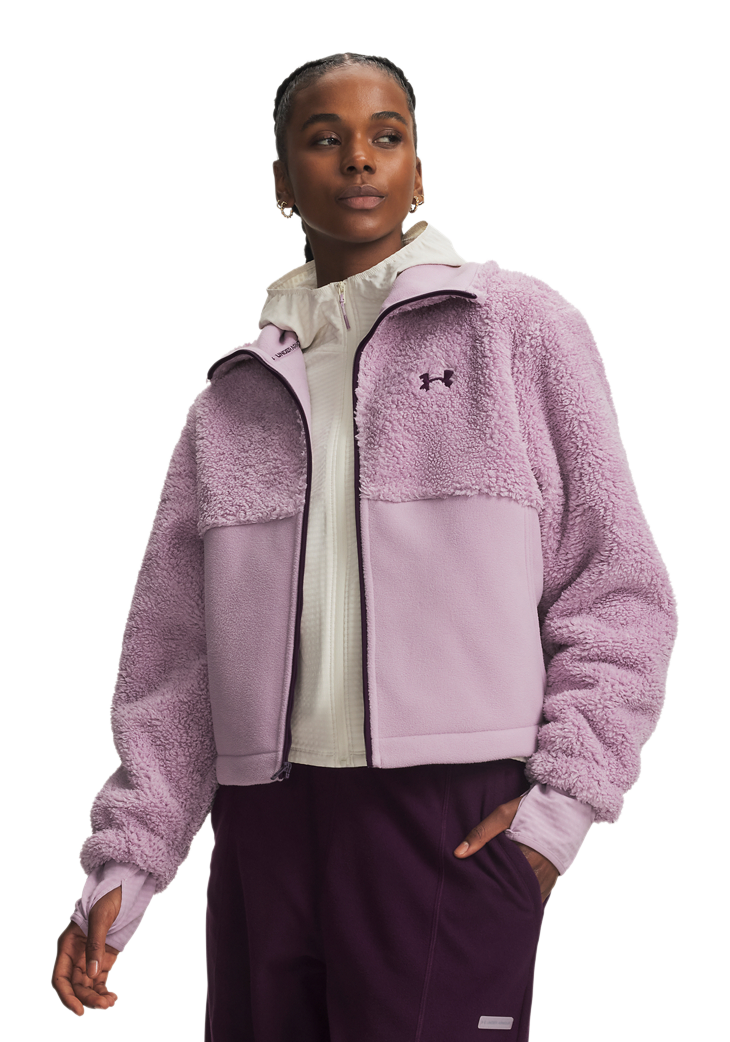 Under Armour Under Armour ColdGear Infrared Full-Zip Basecamp Fleece Jacket - Mauve Pink - $95.00 at Bass Pro Shops